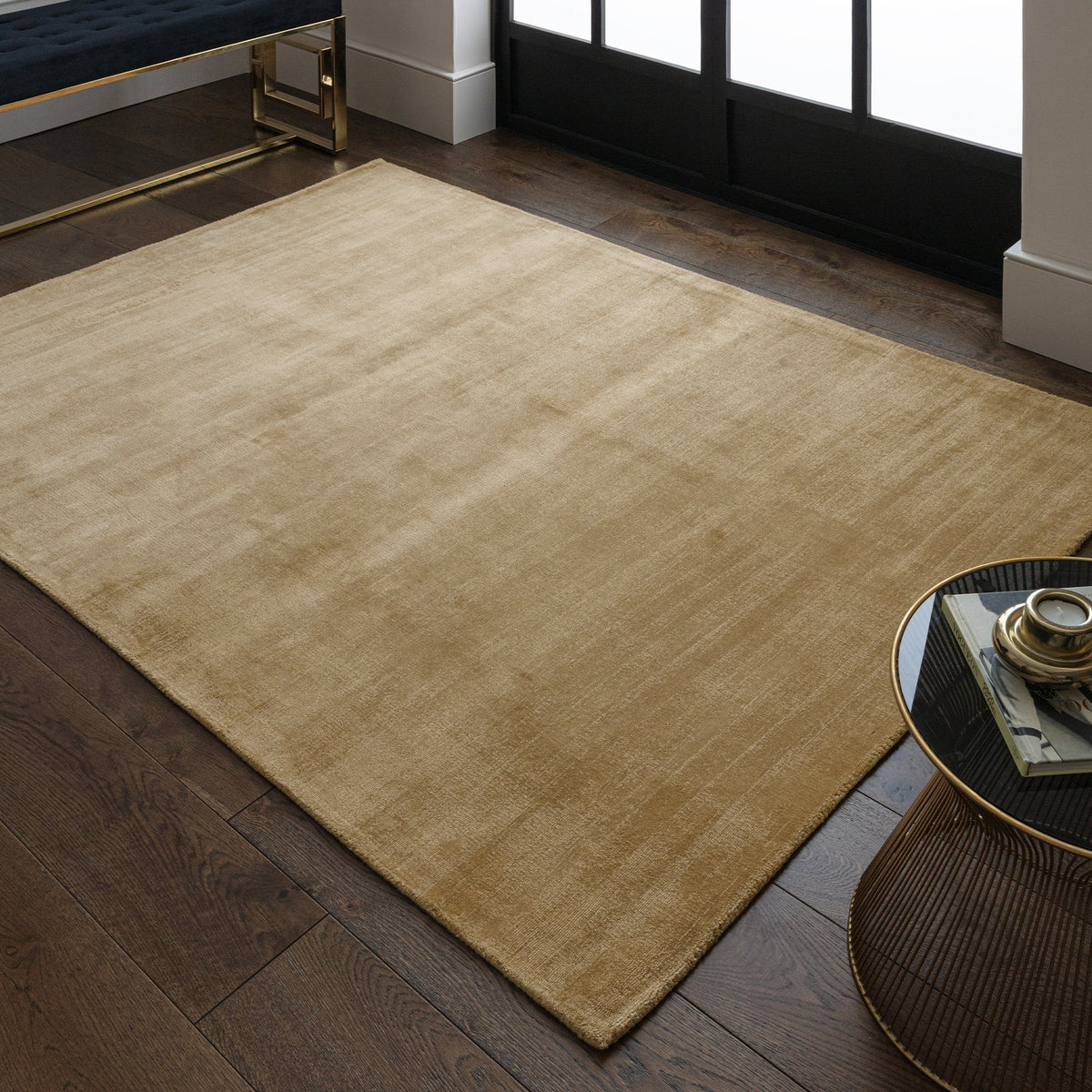 Laagpolig vloerkleed Easy Living Blade Rug Soft Gold – leveranciersfoto