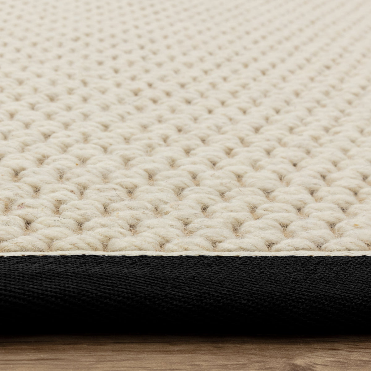 Vloerkleed Rugestiq Korra dubbele lus antraciet crème – foto 8