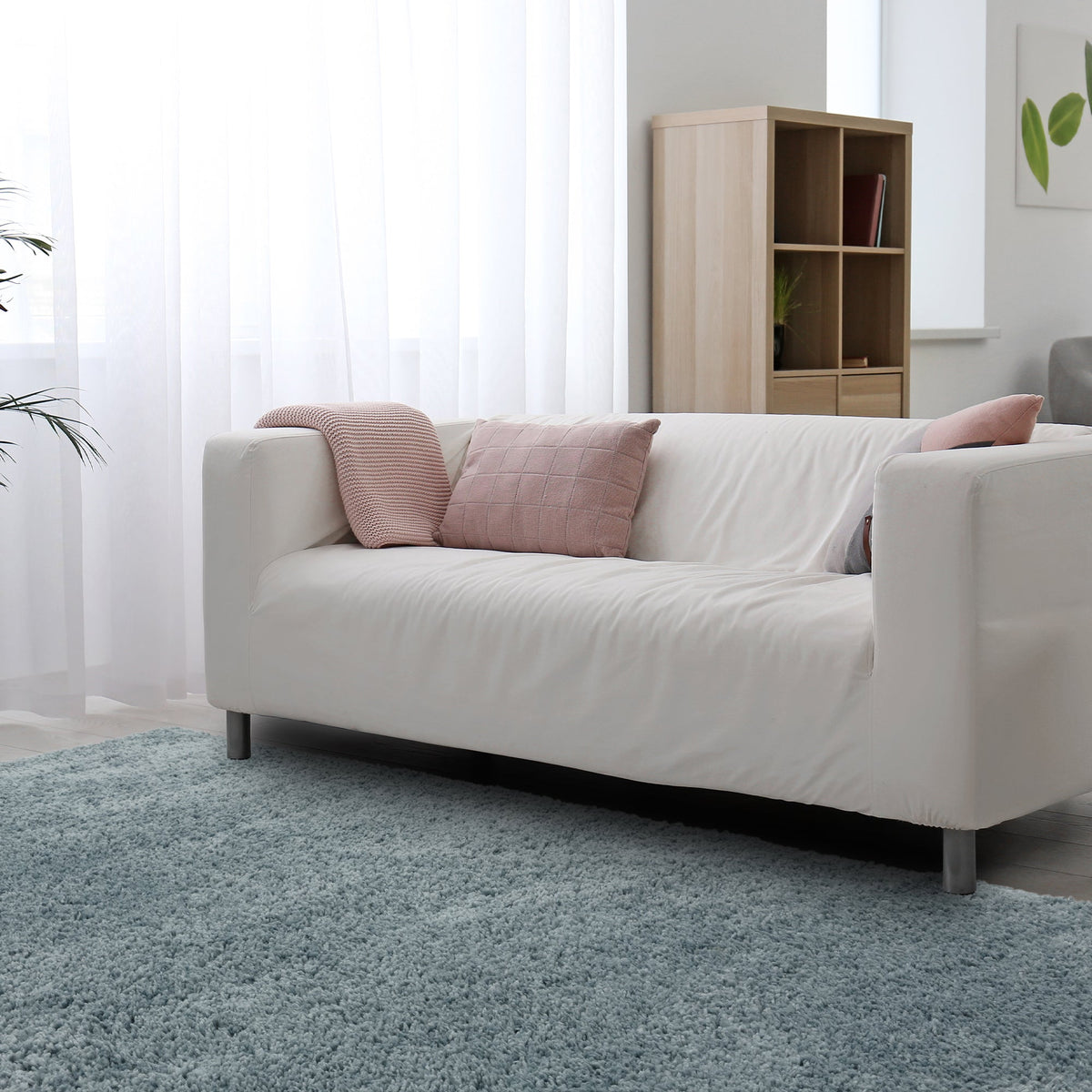 Vloerkleed Rugestiq Ritchie licht blauwgroen – foto 2