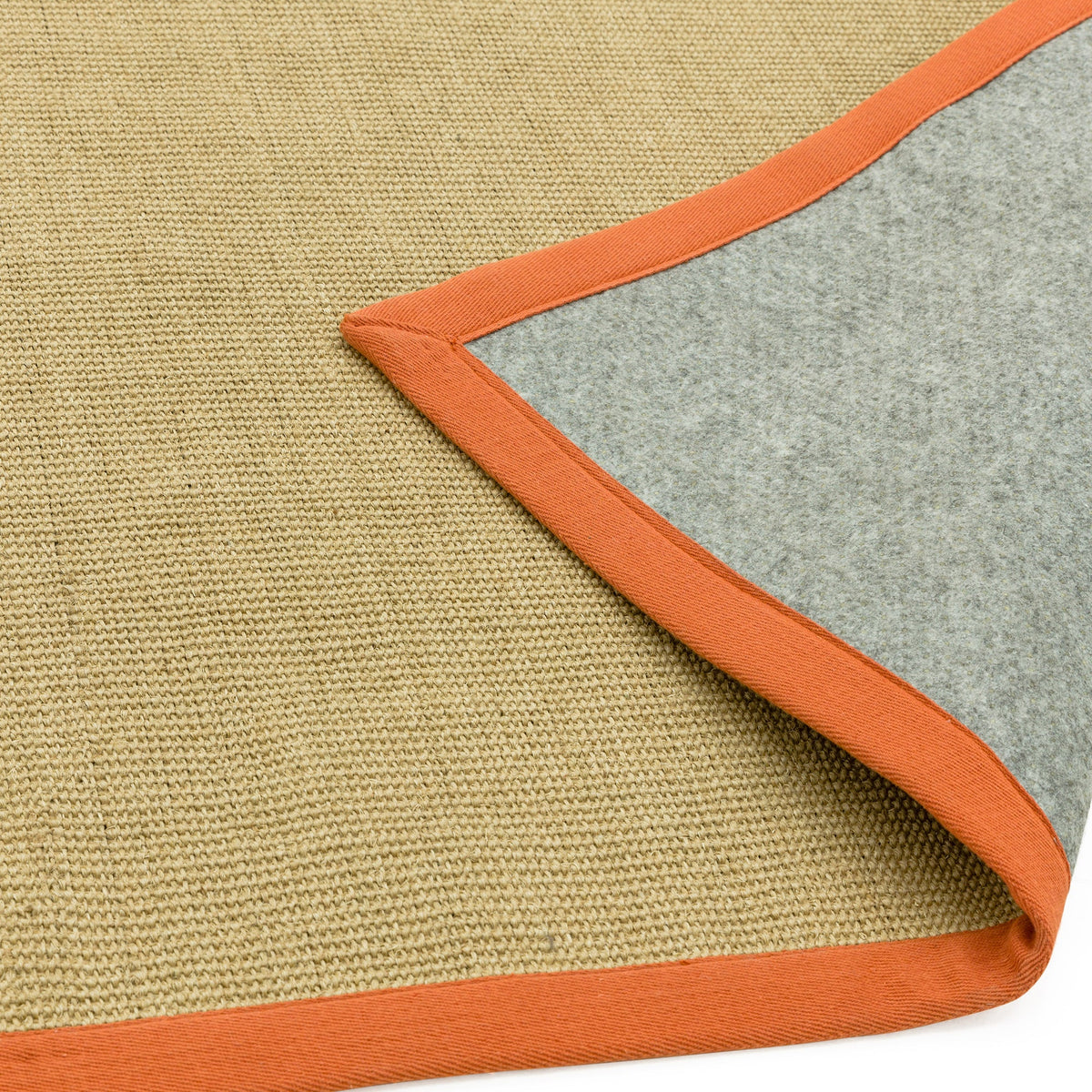 Laagpolig vloerkleed Easy Living Sisal Linen Orange – leveranciersfoto
