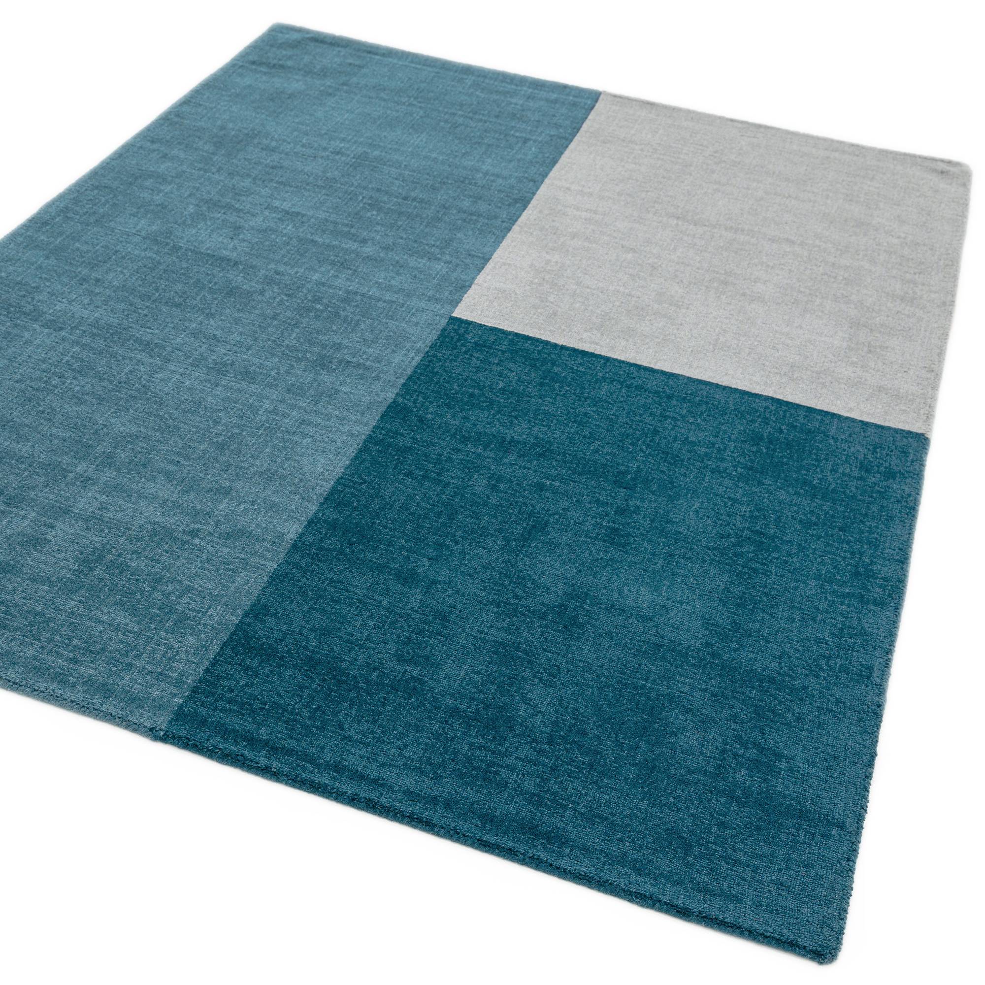 Vloerkleed Blox Teal