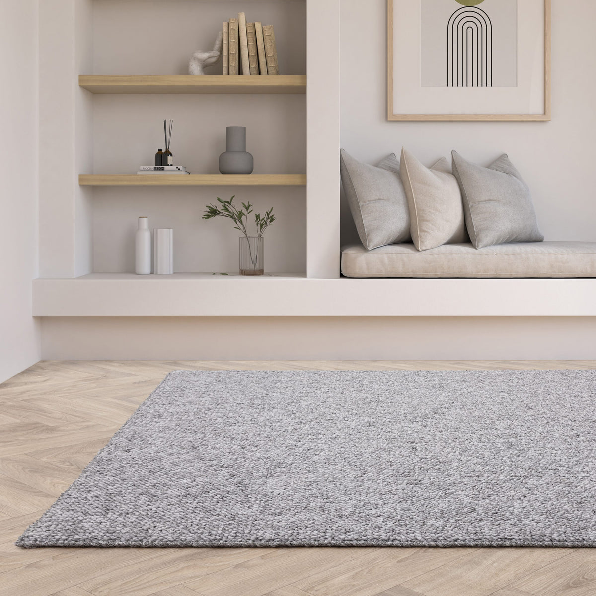 Vloerkleed Rugestiq Boden grijs – foto 2