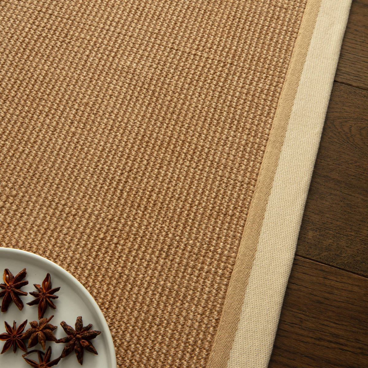 Vloerkleed Rugestiq Bordo bouclé crème linnen – foto 3