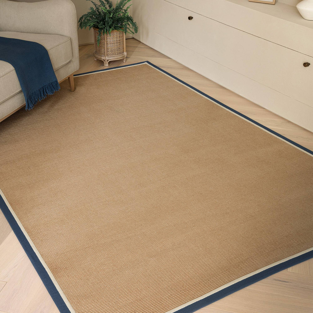 Vloerkleed Rugestiq Bordo bouclé donkerblauw crème – foto 2