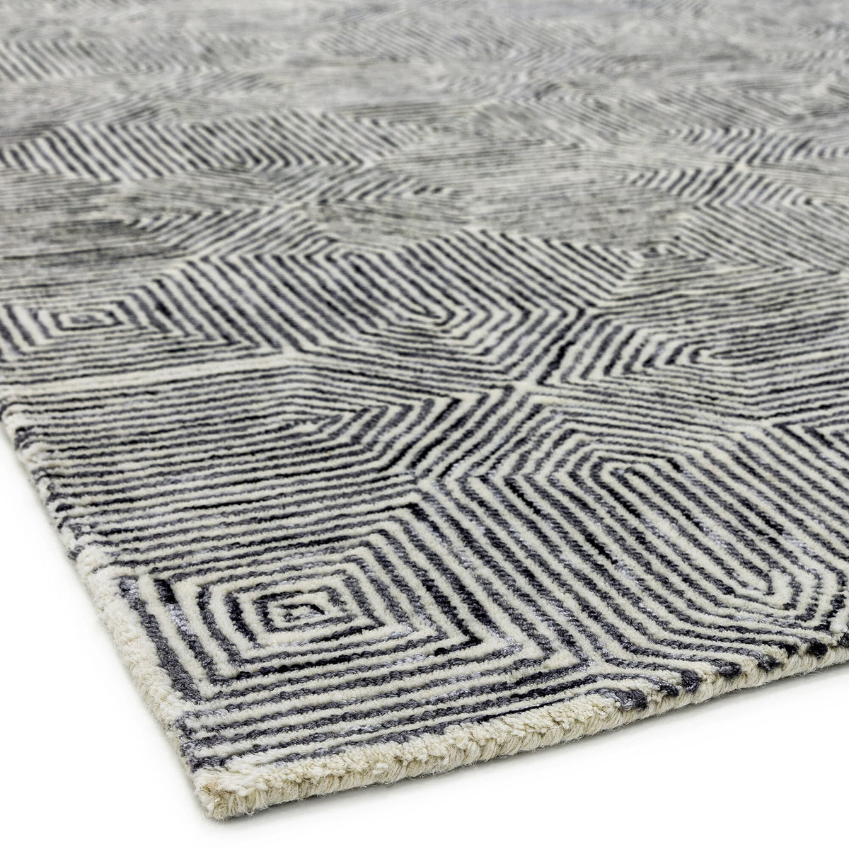Laagpolig vloerkleed Easy Living Camden Rug Black White – leveranciersfoto