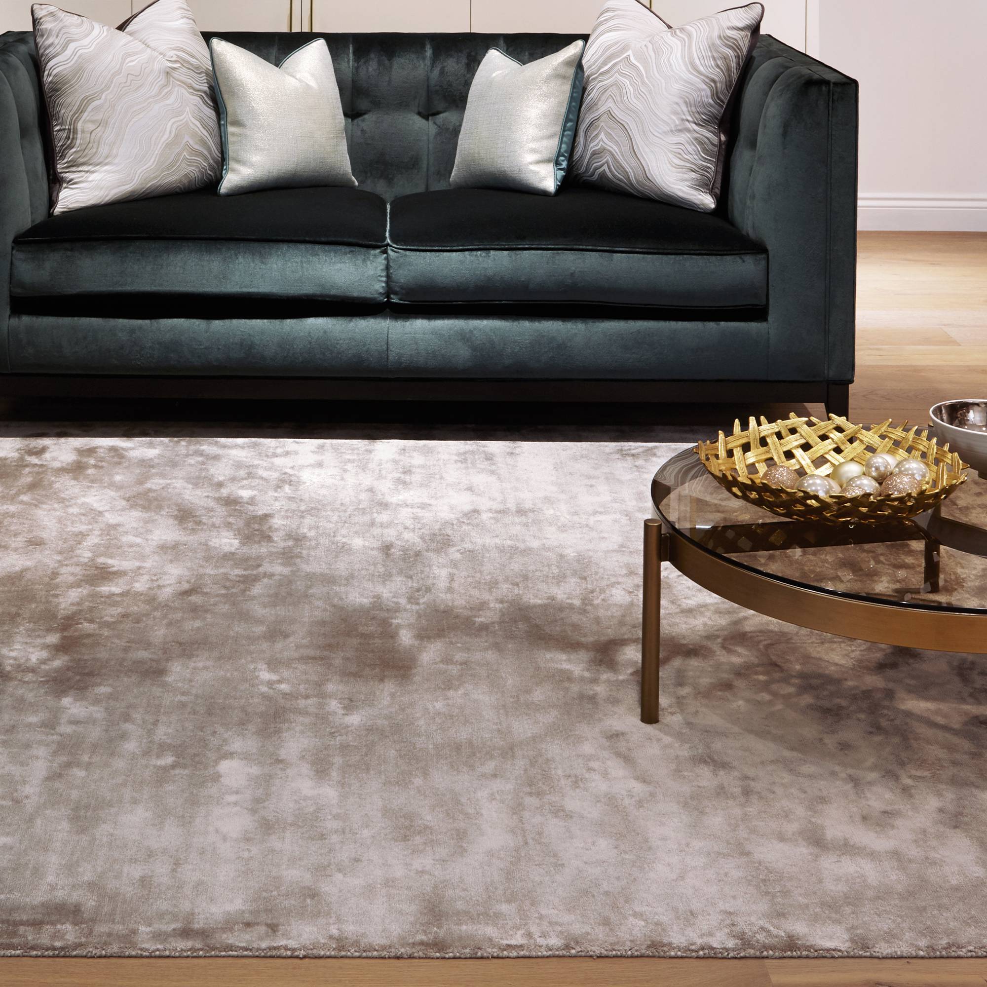 Vloerkleed Katherine Carnaby Chrome Latte