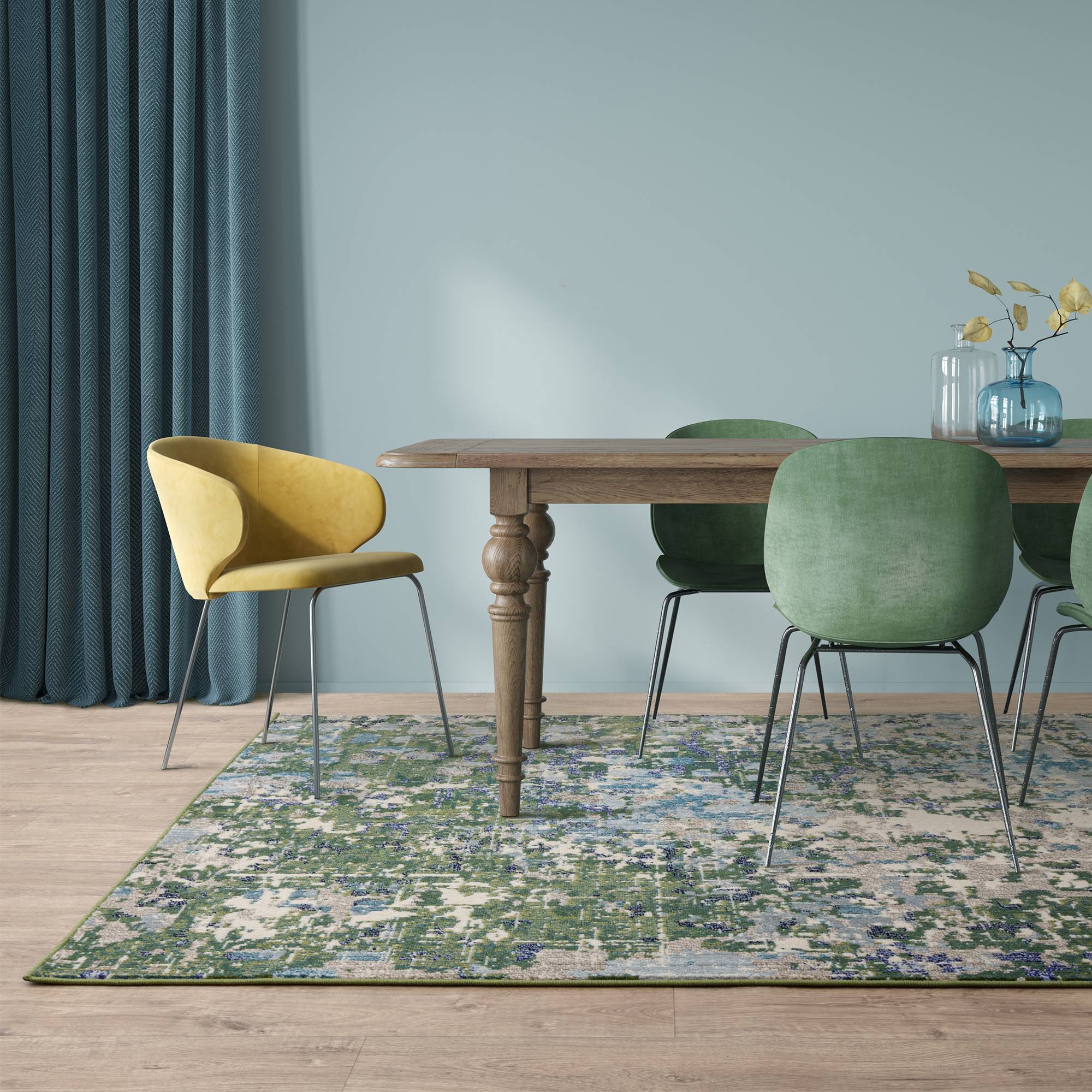 Vloerkleed Colores Cloud Jungle C009