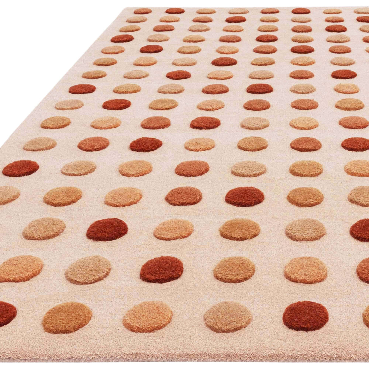 Vloerkleed Rugestiq Dotty aardetinten – foto 3