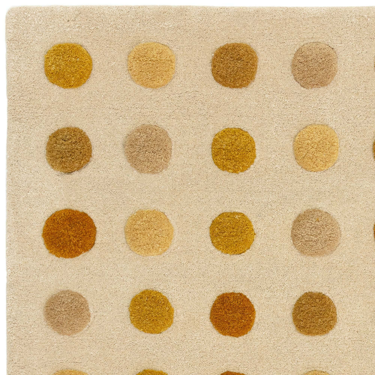Vloerkleed Rugestiq Dotty goud – foto 5
