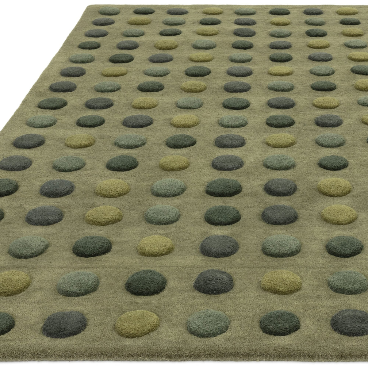 Vloerkleed Rugestiq Dotty groen – foto 3