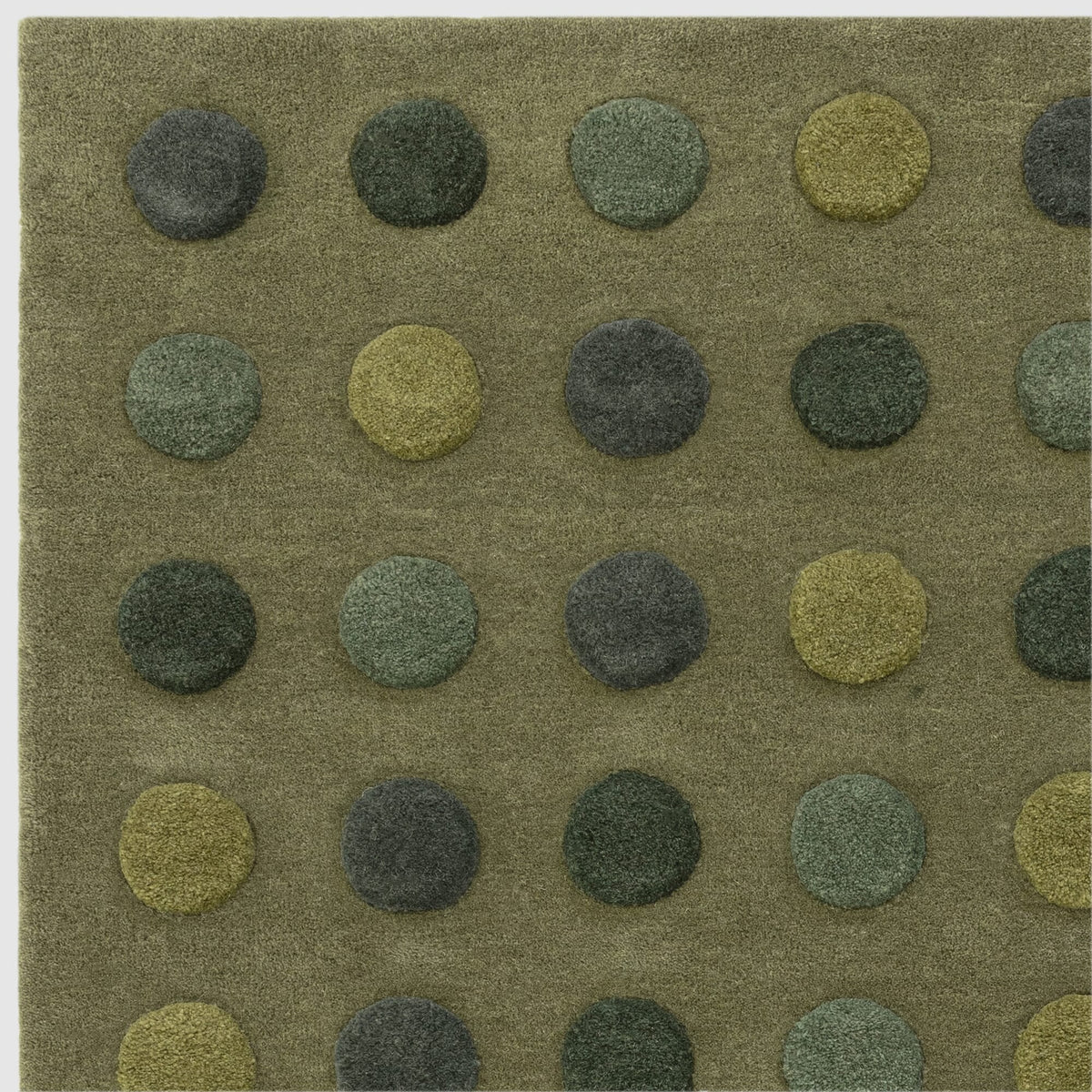 Vloerkleed Rugestiq Dotty groen – foto 4