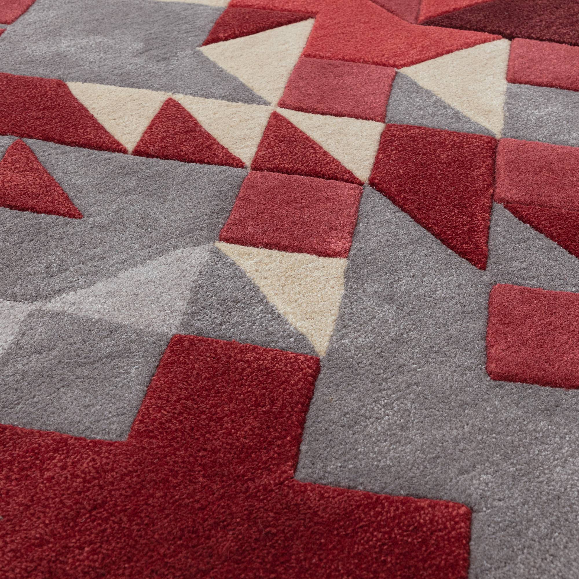 Vloerkleed Enigma Red Multi
