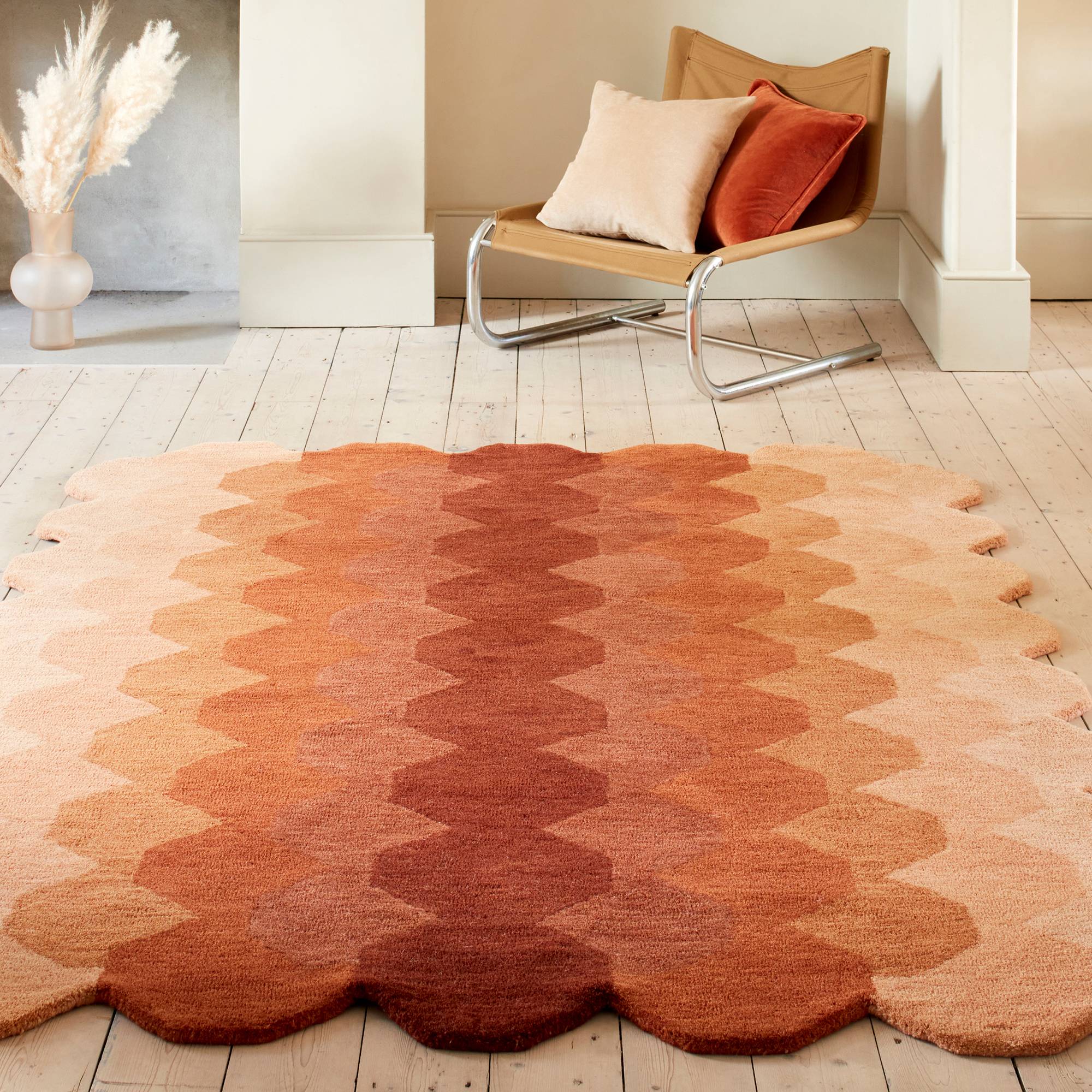 Vloerkleed Hive Rust
