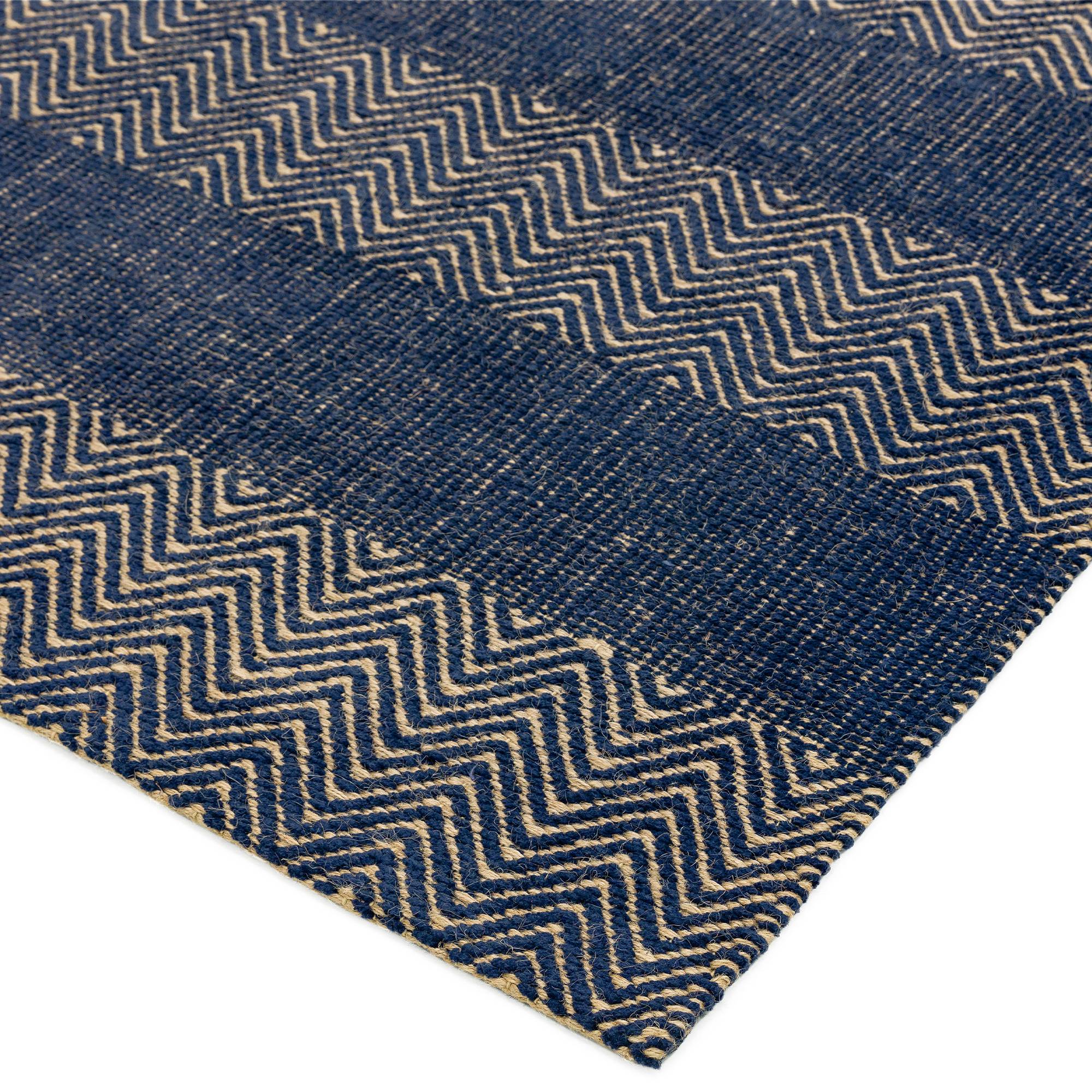 Vloerkleed Ives Runner Navy Blue
