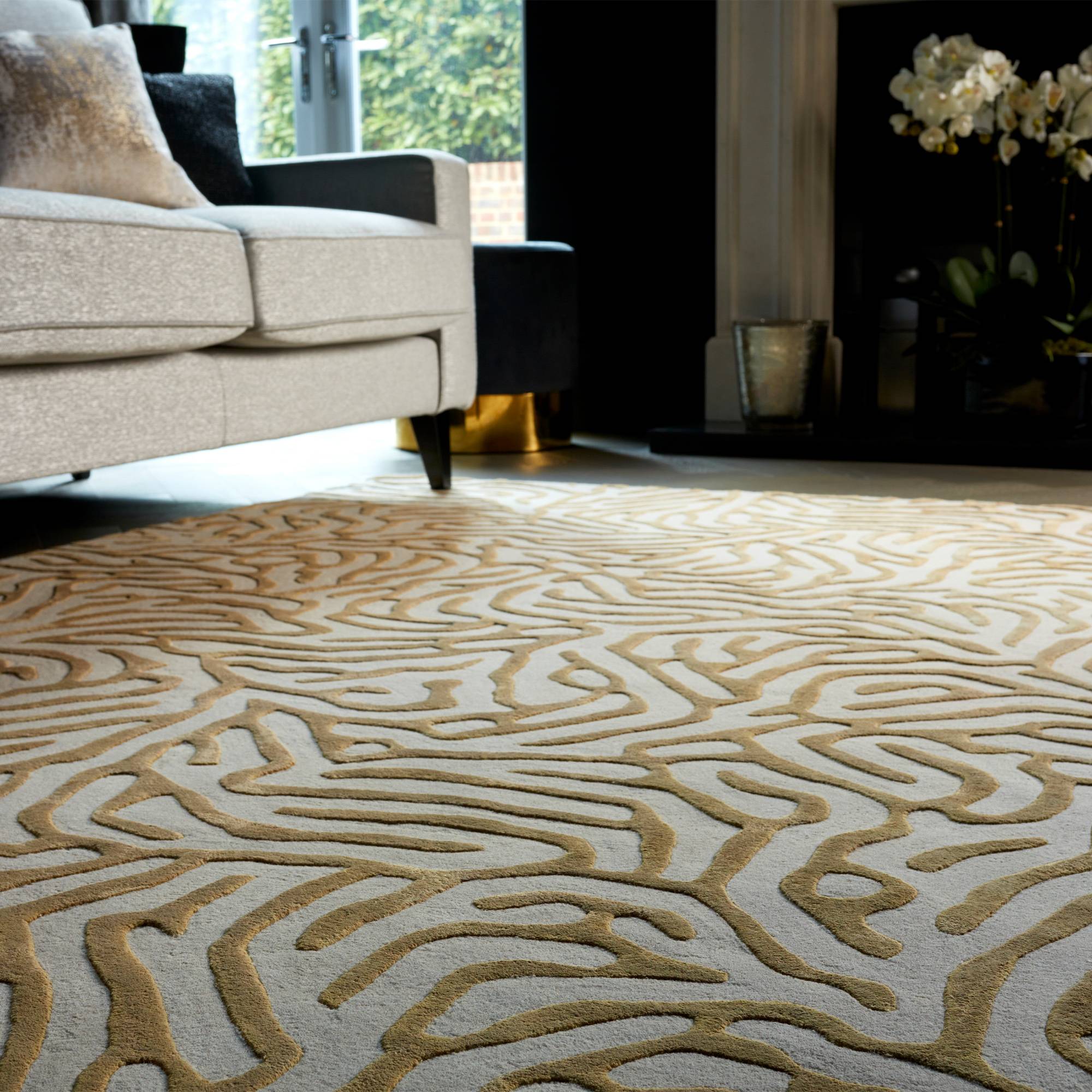 Vloerkleed Katherine Carnaby Coral Gold