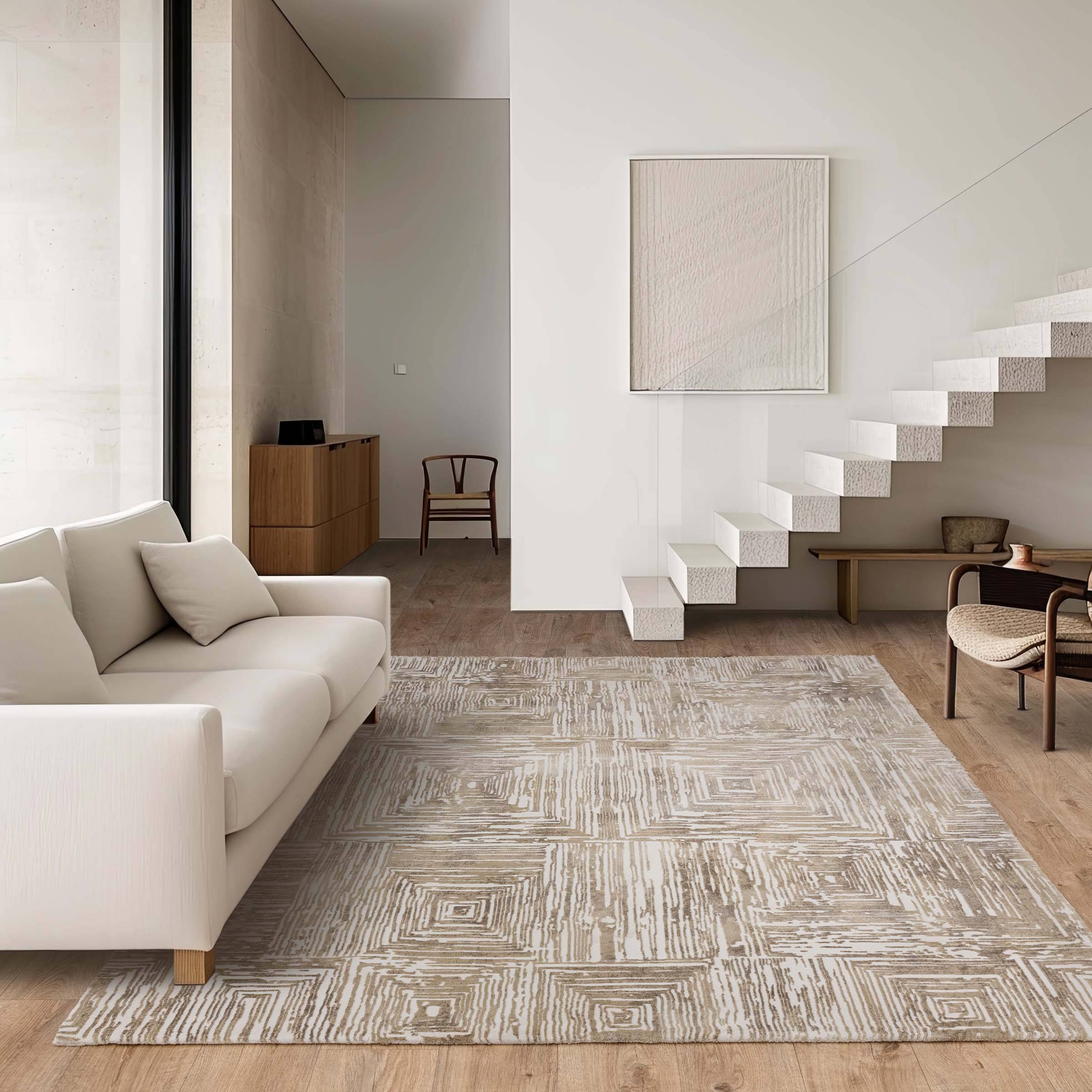 Vloerkleed Kuza Portrait Beige
