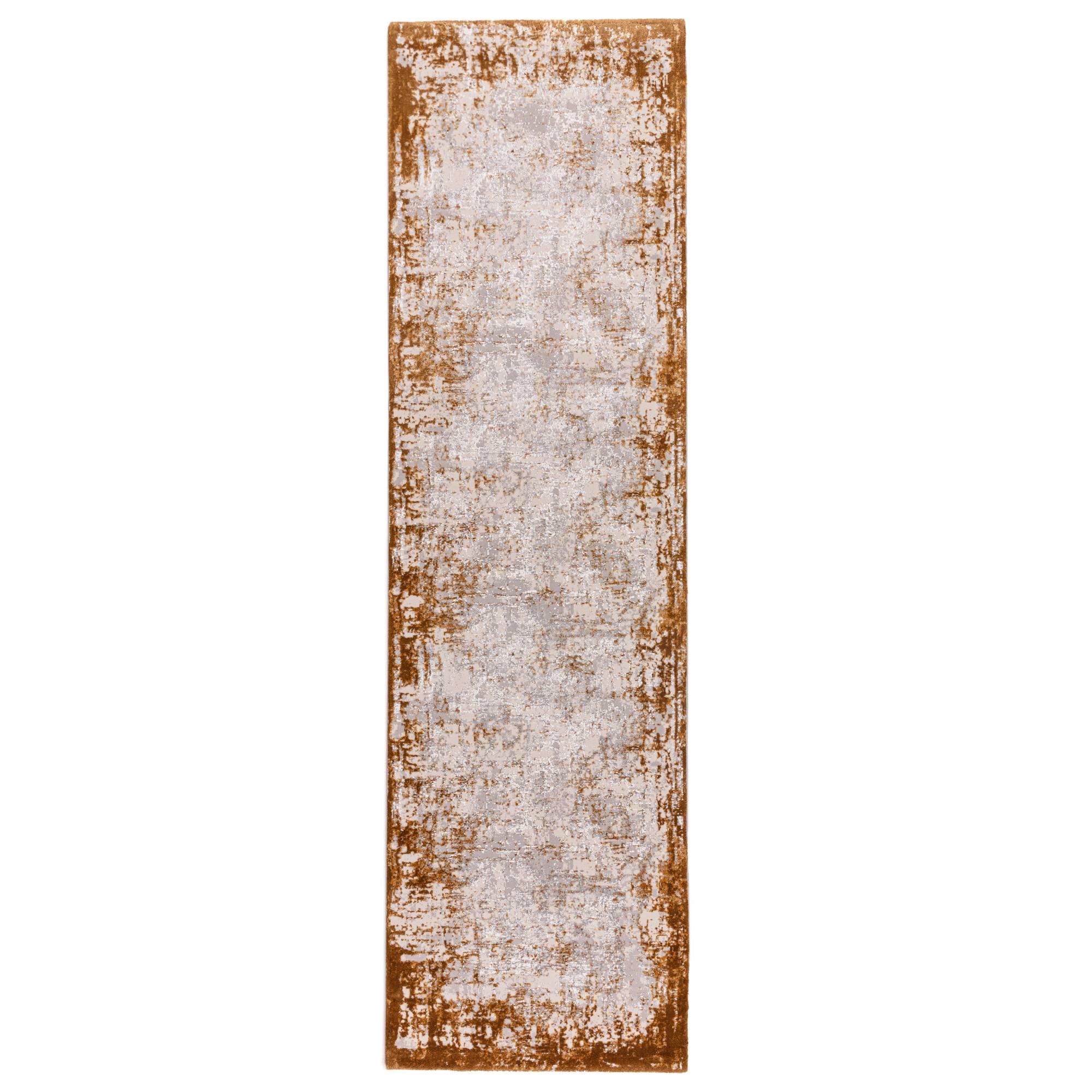 Vloerkleed Kuza Border Terracotta