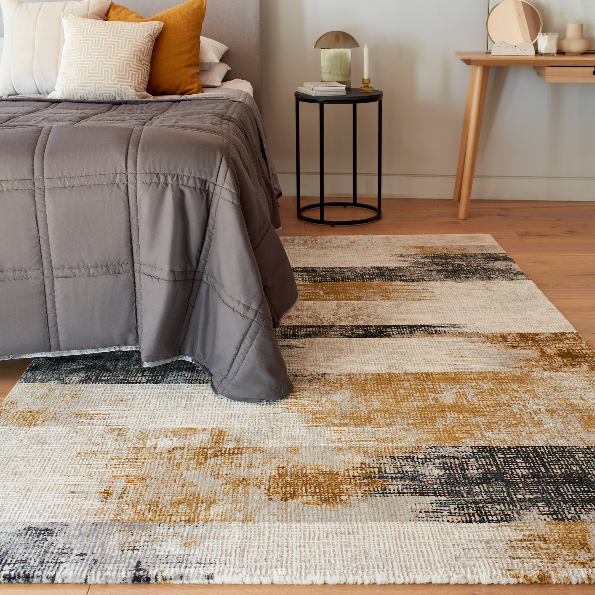 Vloerkleed Kuza Lines Gold