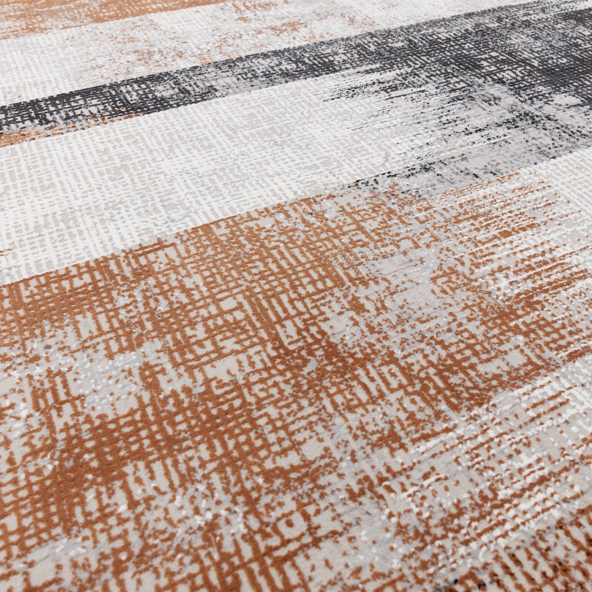 Vloerkleed Kuza Lines Terracotta