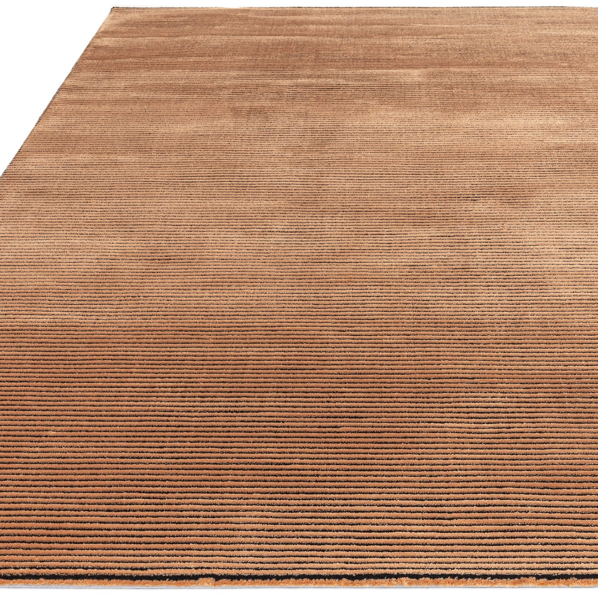 Vloerkleed Rugestiq Kuza effen strepen Terracotta – foto 3