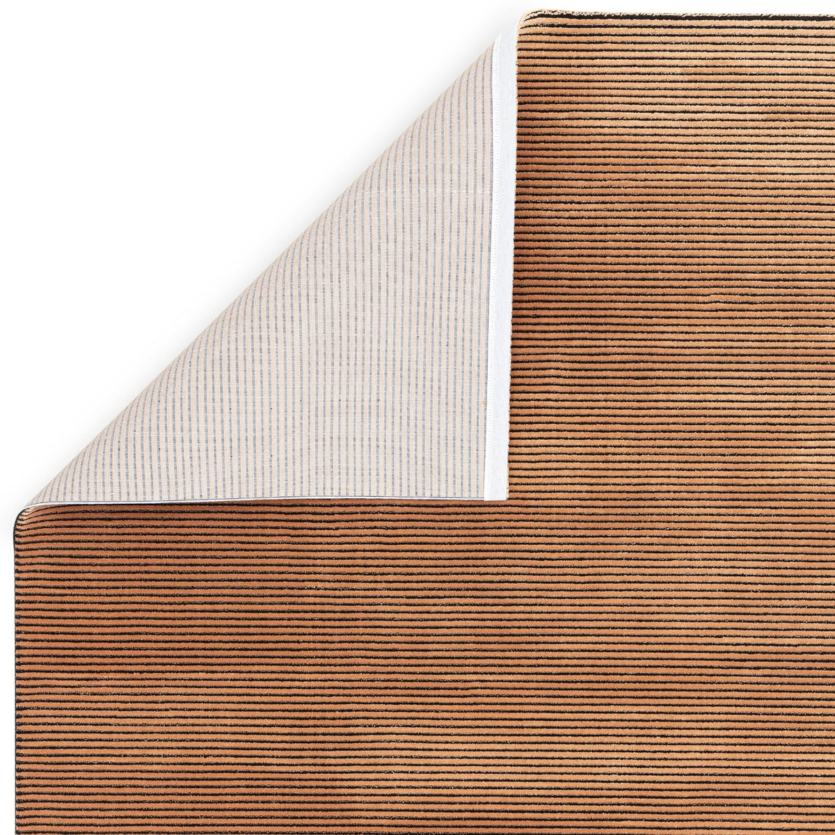 Vloerkleed Rugestiq Kuza effen strepen Terracotta – foto 5