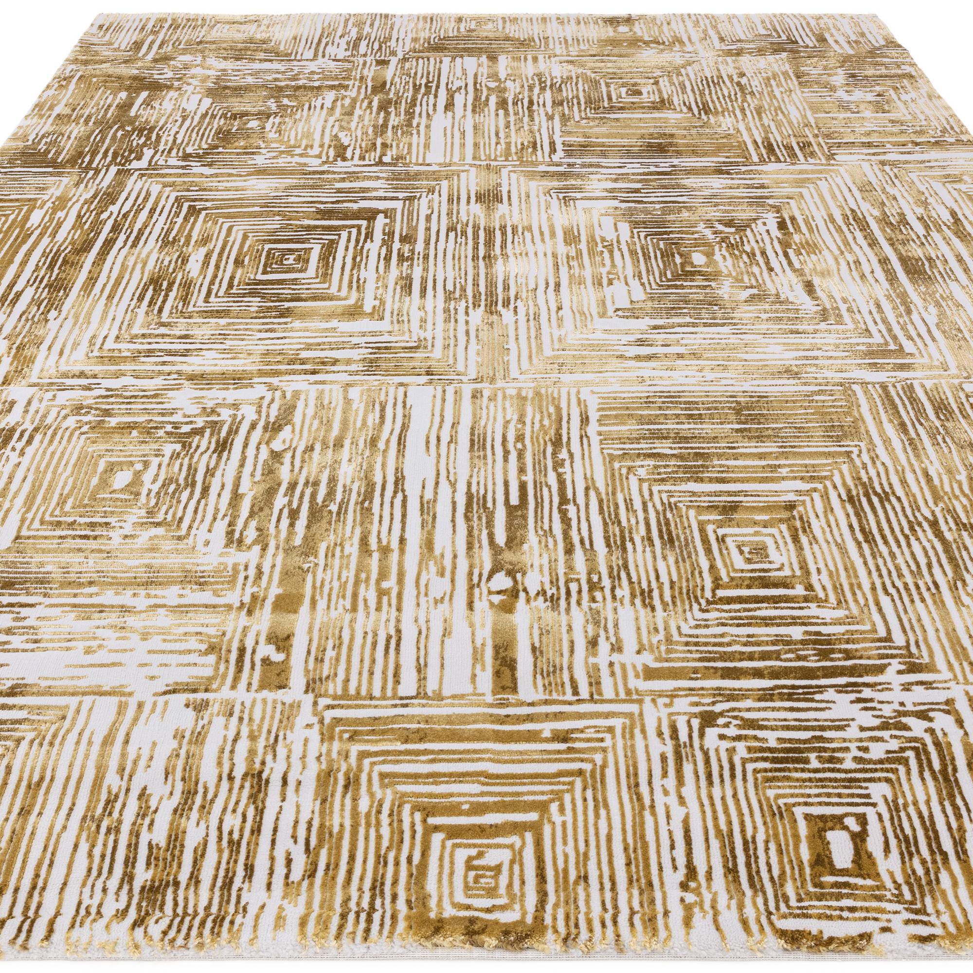 Vloerkleed Kuza Portrait Gold