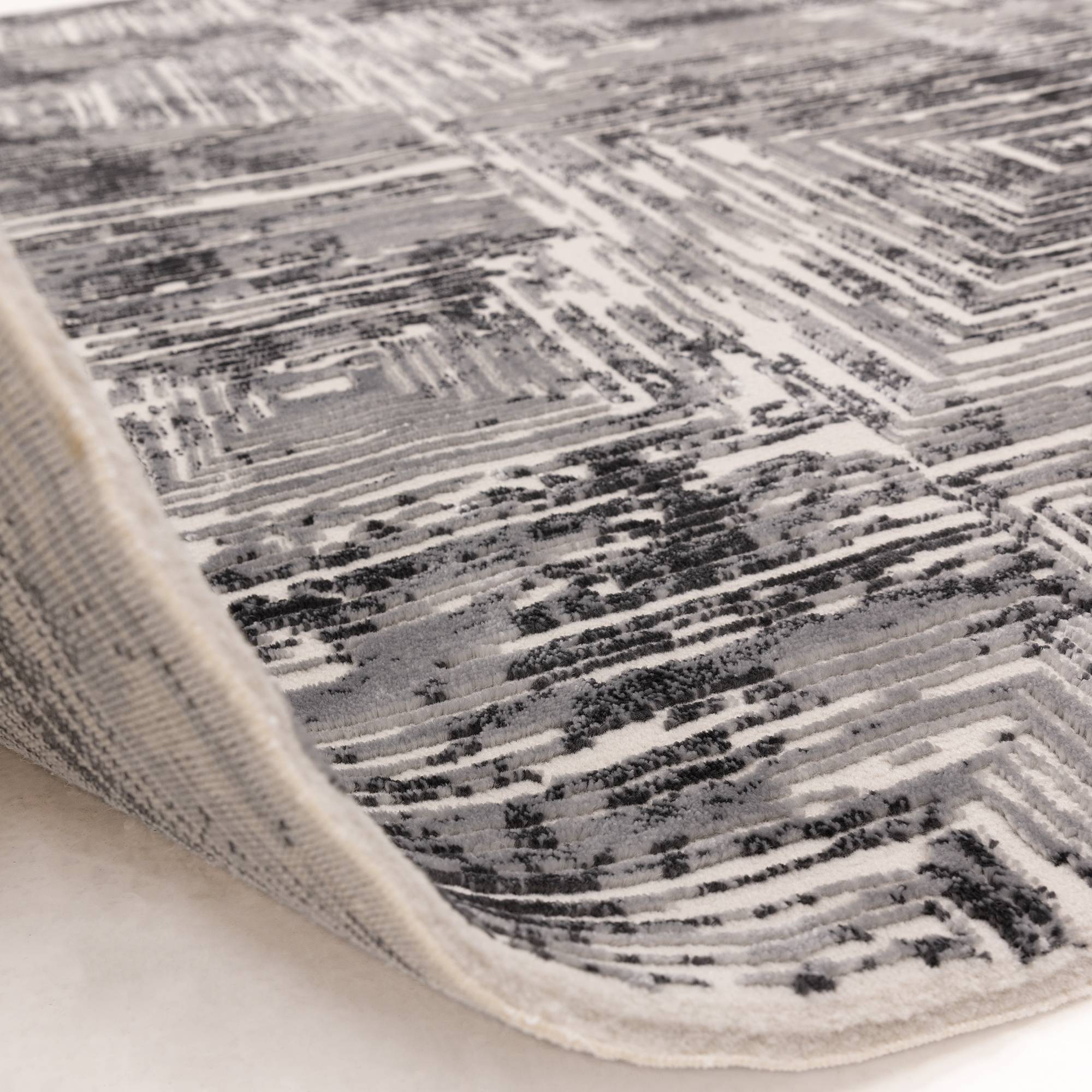 Vloerkleed Kuza Portrait Grey