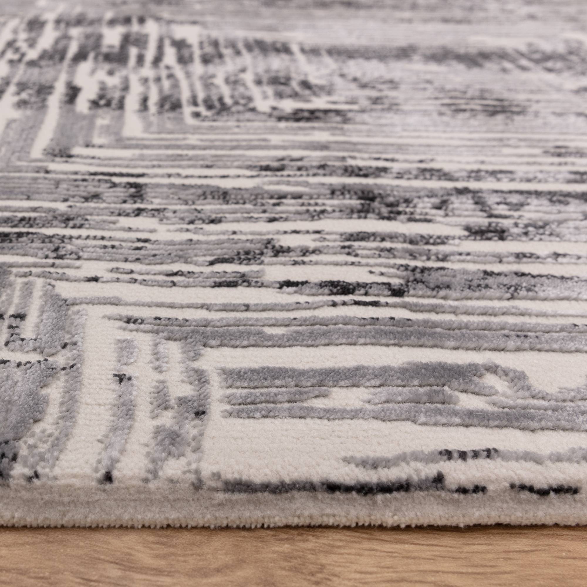 Vloerkleed Kuza Portrait Grey