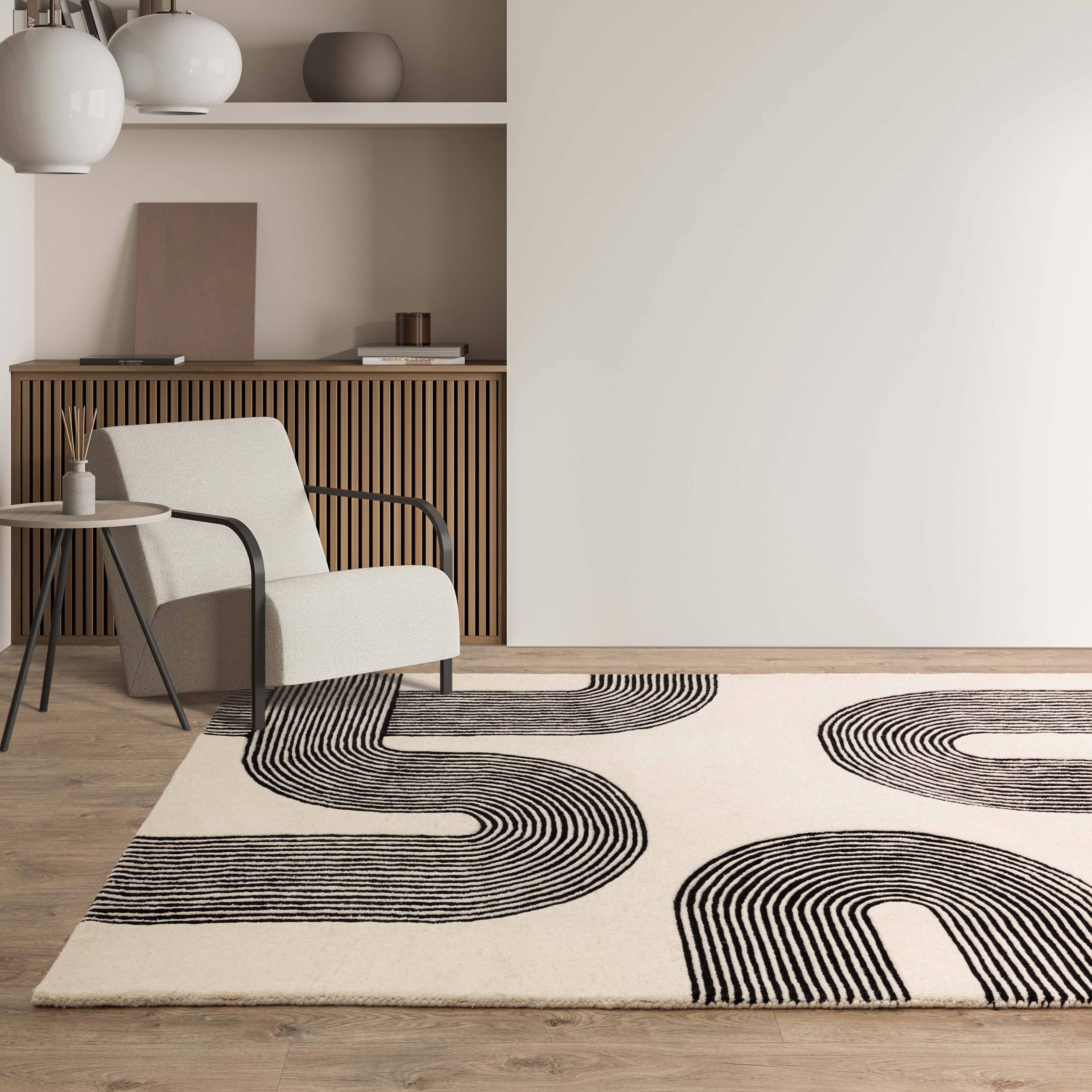 Vloerkleed Matrix 87 Arches Black