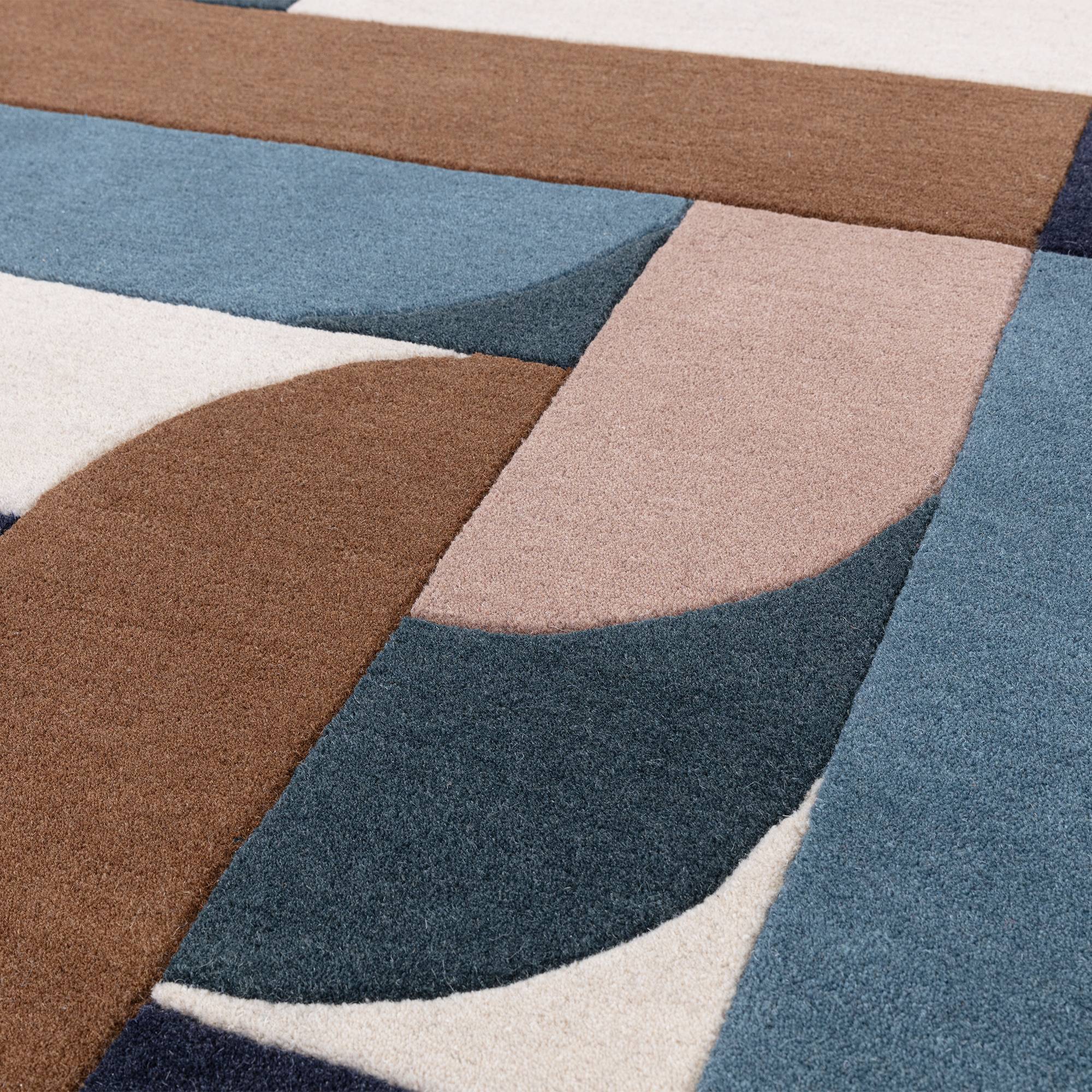 Vloerkleed Matrix 89 Klotski Teal