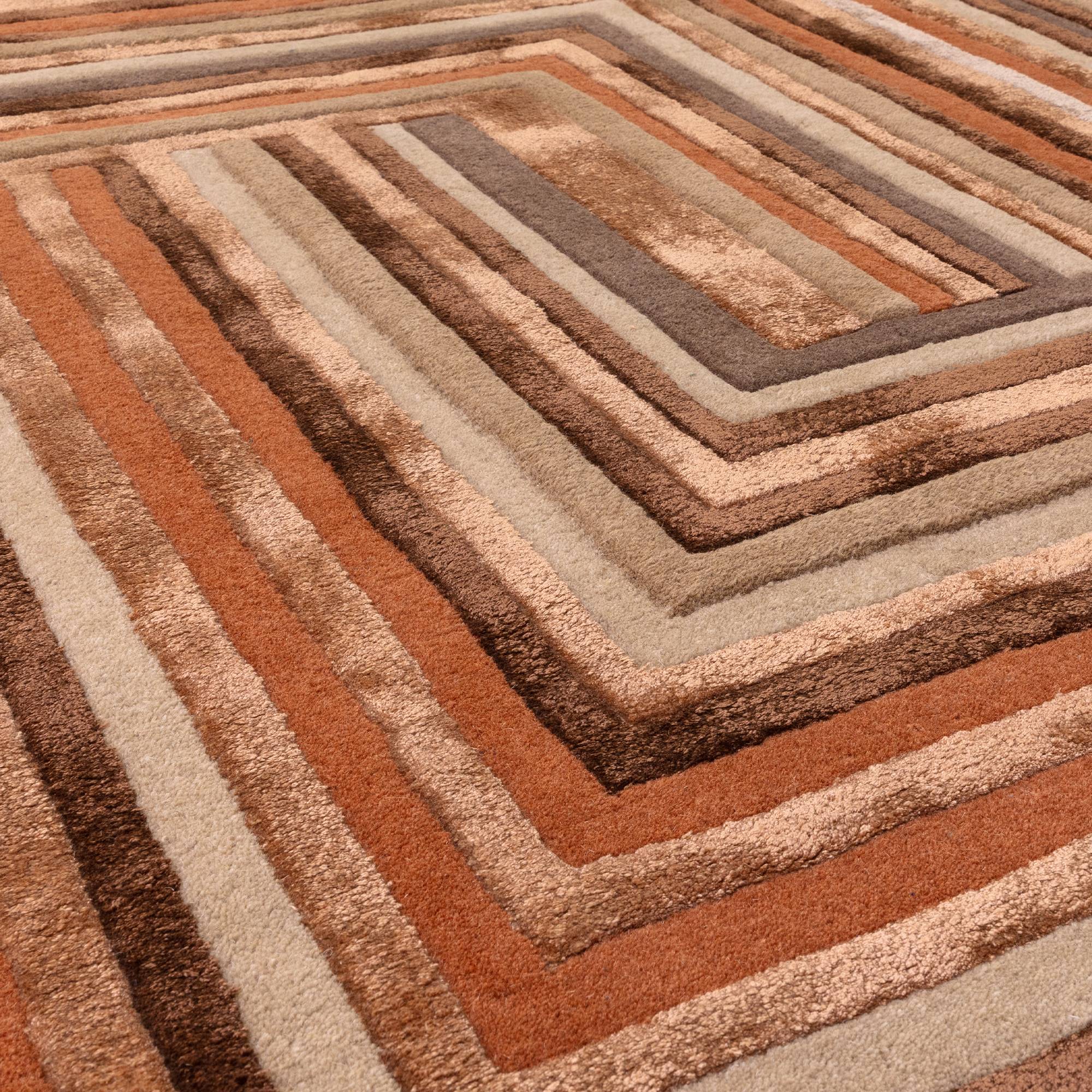 Vloerkleed Matrix 80 Network Terracotta
