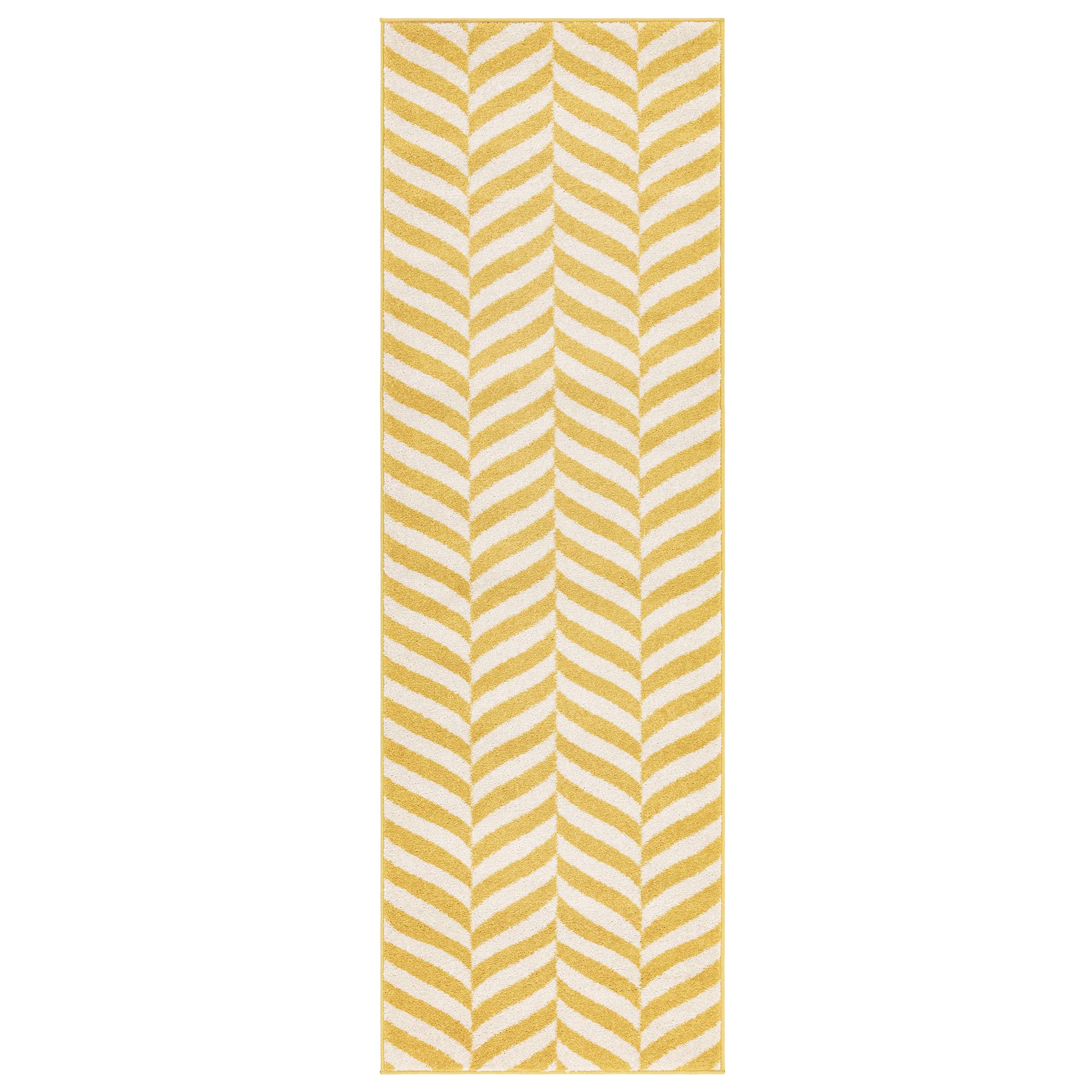 Vloerkleed Muse Yellow Chevron MU08