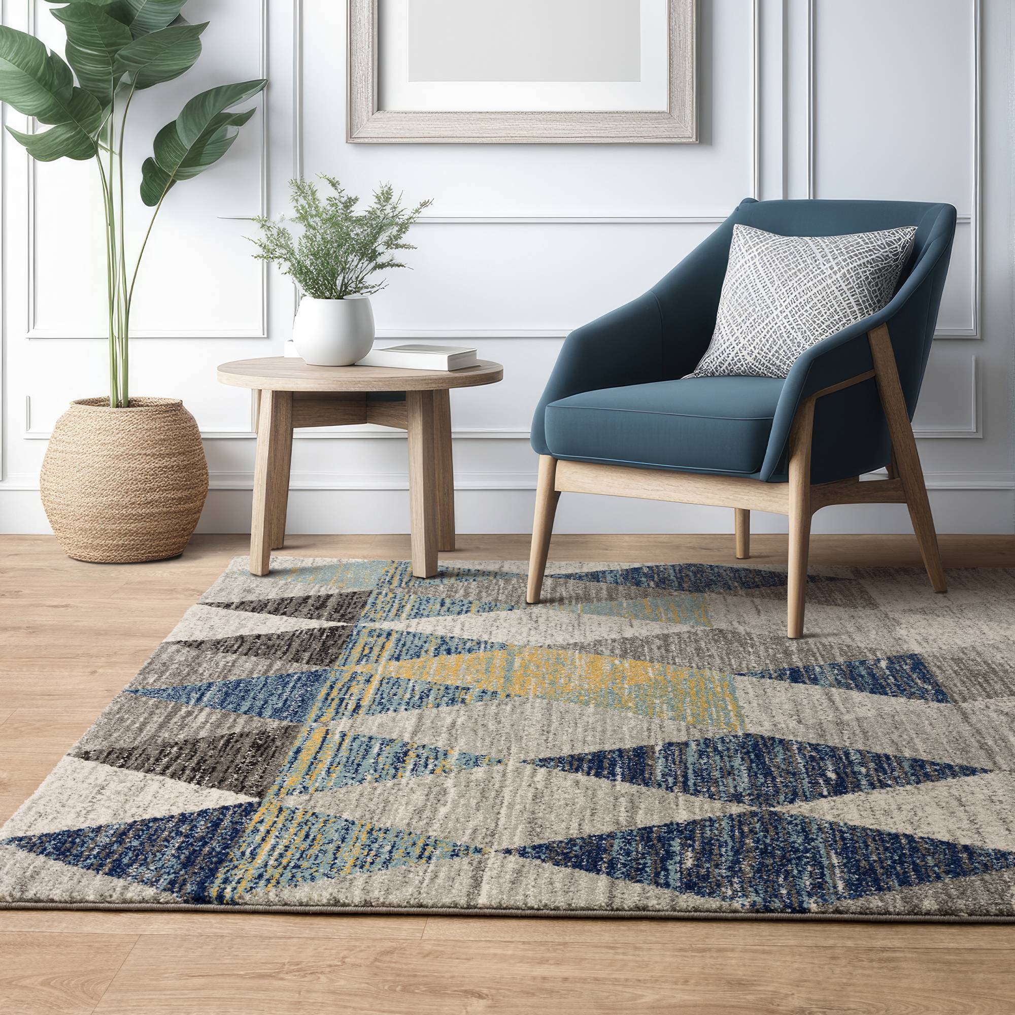 Vloerkleed Muse Harlequin Blue MU25
