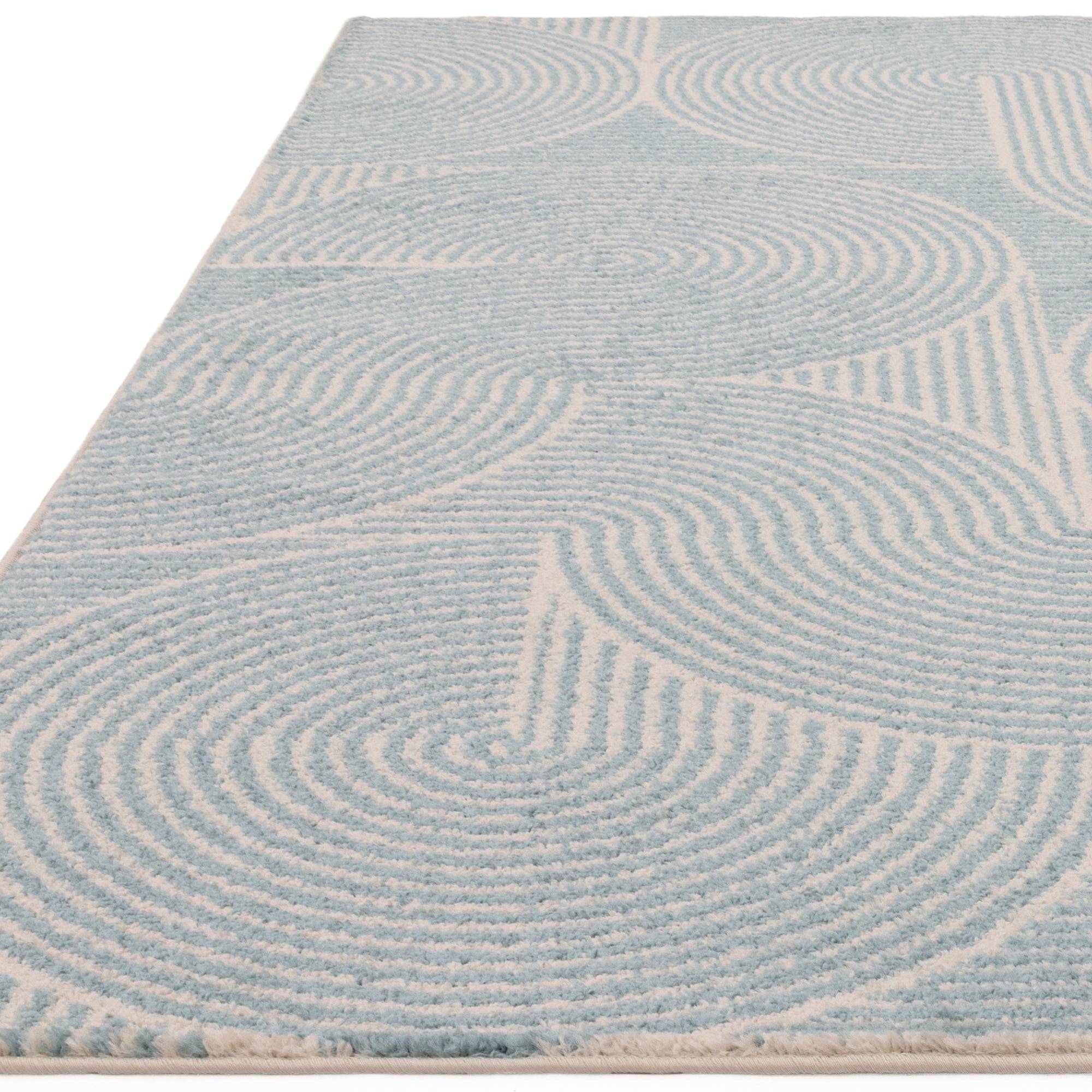 Vloerkleed Muse Blue Swirl MU02