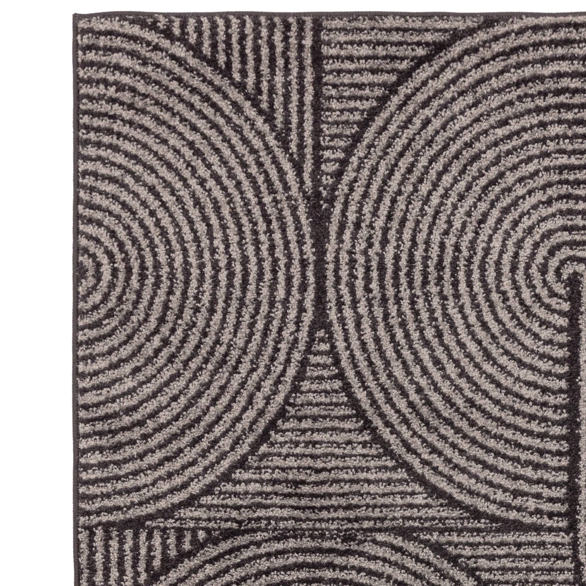 Vloerkleed Muse Charcoal Swirl MU01