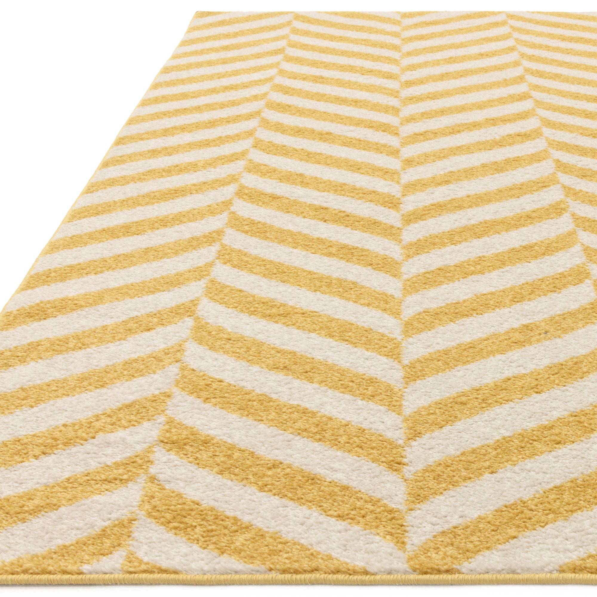 Vloerkleed Muse Yellow Chevron MU08