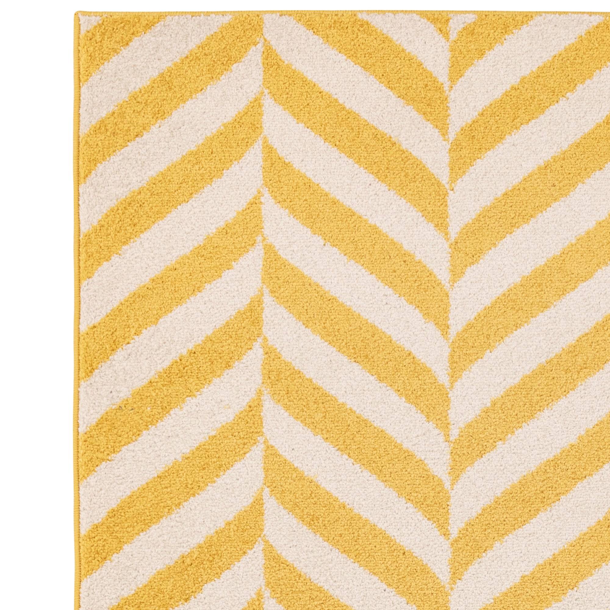 Vloerkleed Muse Yellow Chevron MU08
