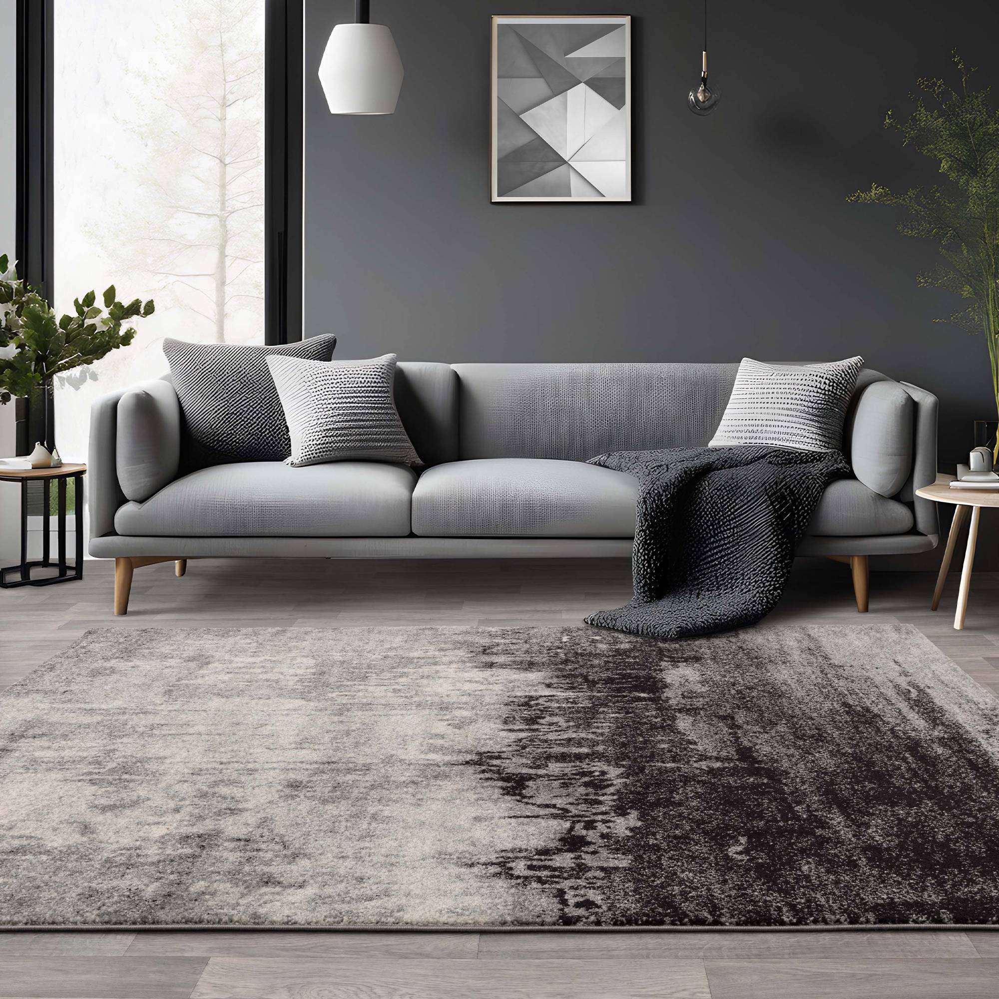 Vloerkleed Nova Distress Grey NV03