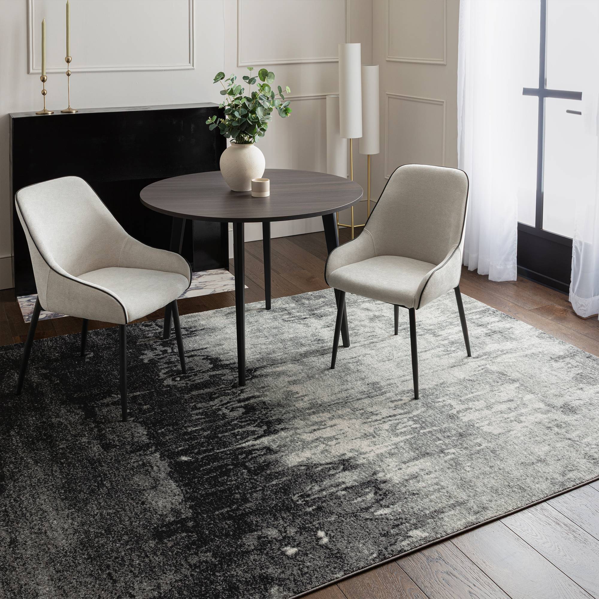 Vloerkleed Nova Distress Grey NV03