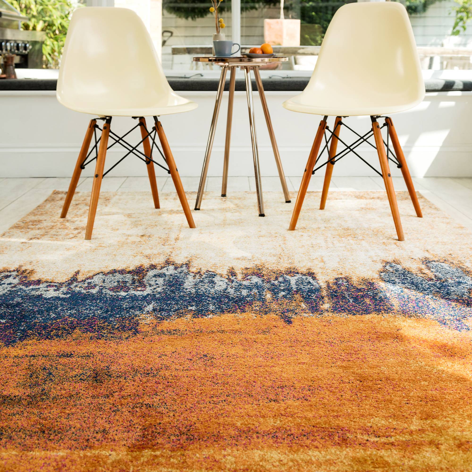 Vloerkleed Nova Distress Orange NV04