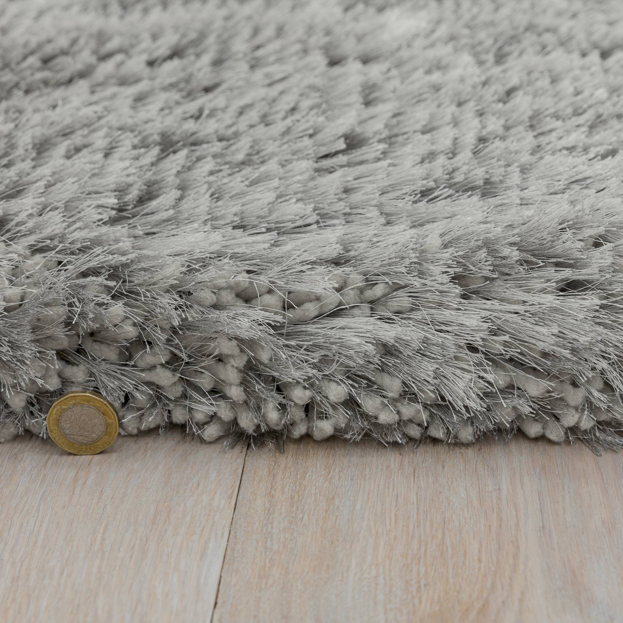 Vloerkleed Plush Silver