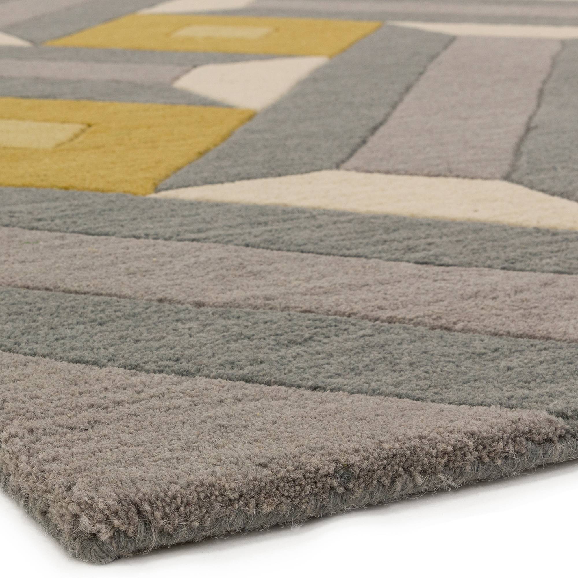 Vloerkleed Reef Runner RF01 Motif Ochre Grey
