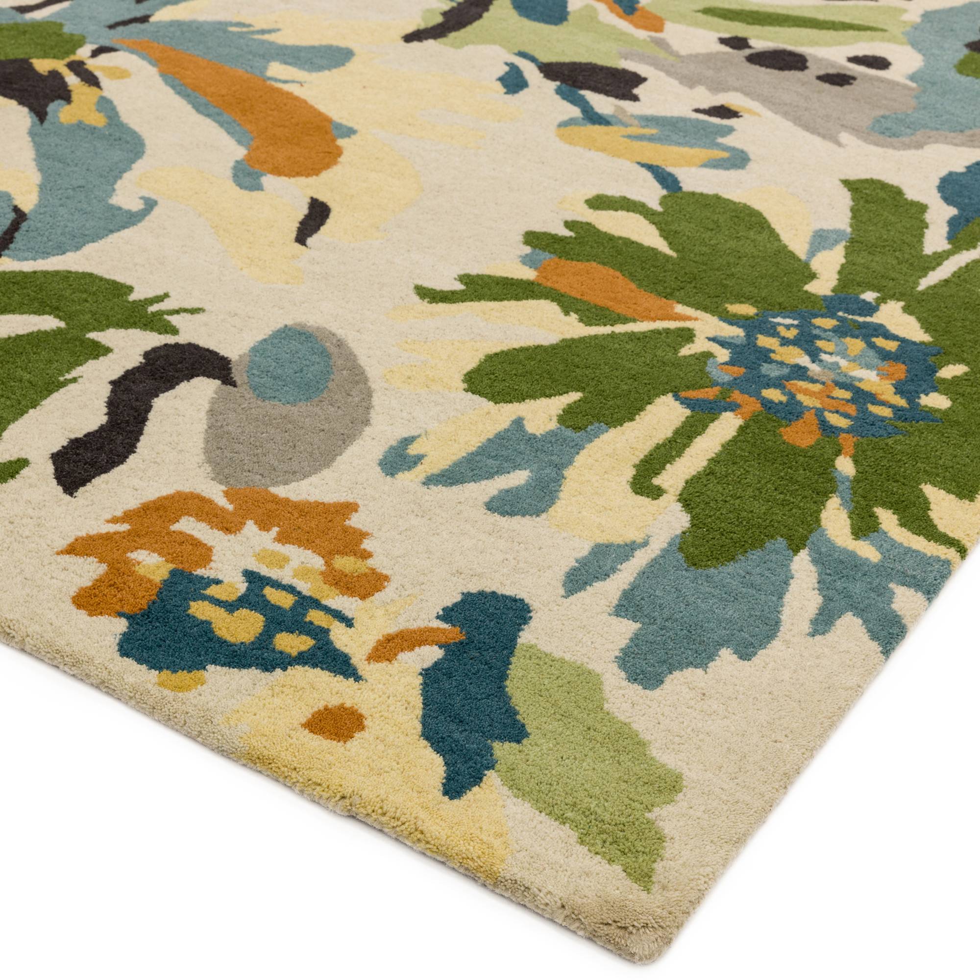 Vloerkleed Reef RF11 Floral Green Multi
