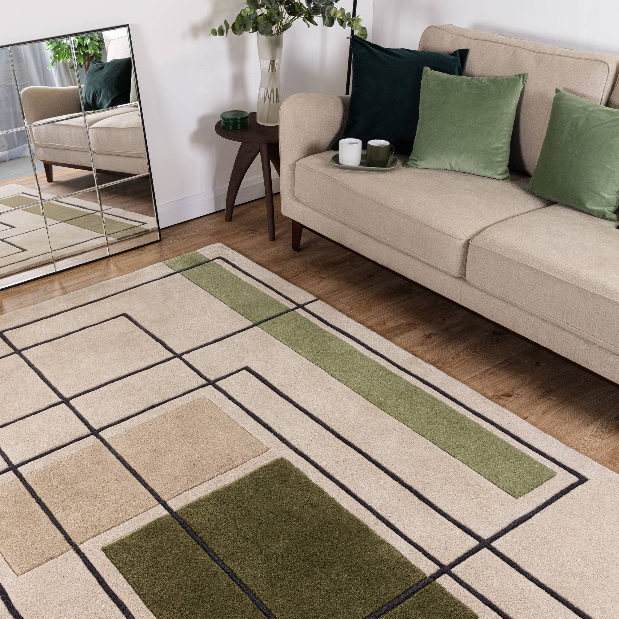 Vloerkleed Reef RF21 Outline Khaki