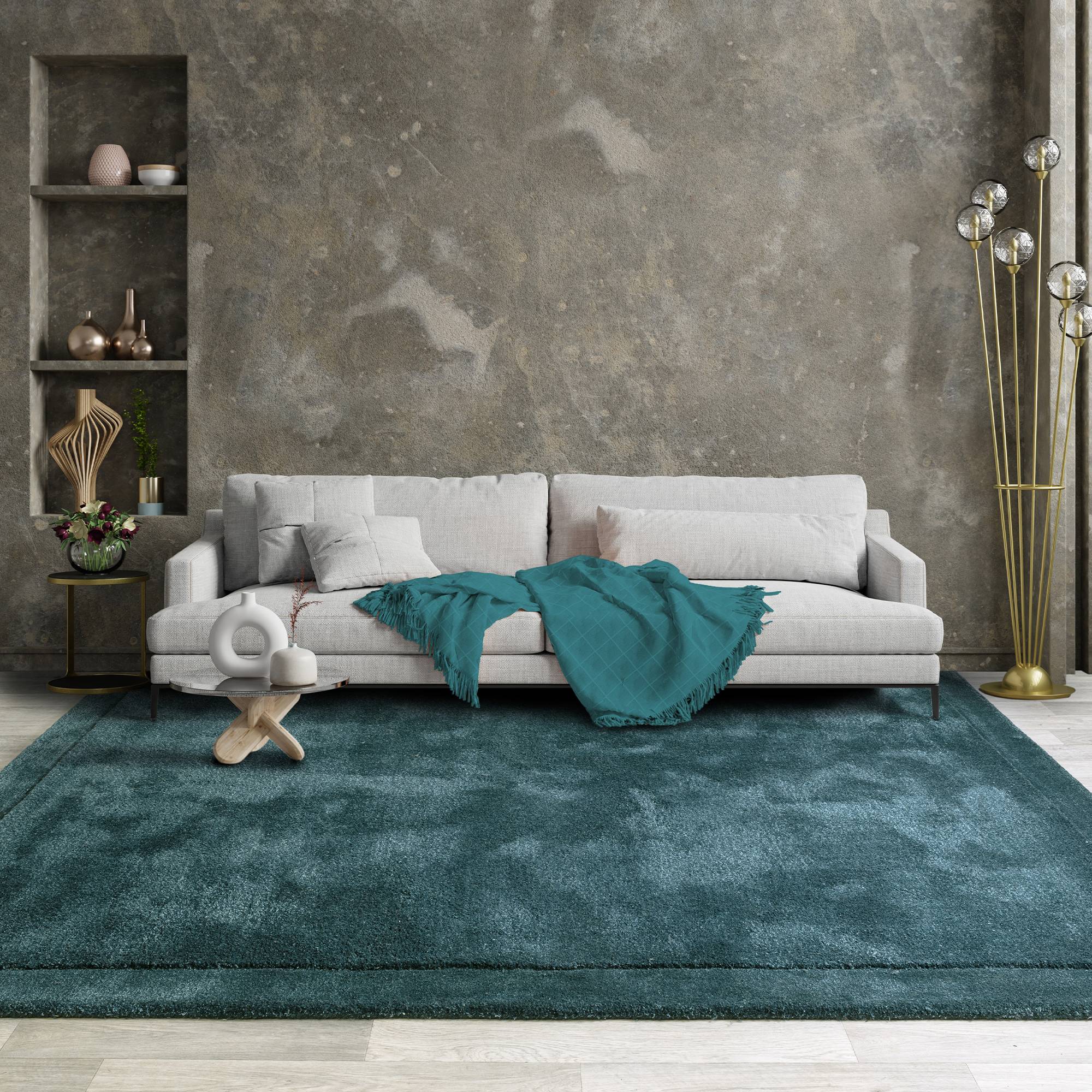 Vloerkleed Rise Teal
