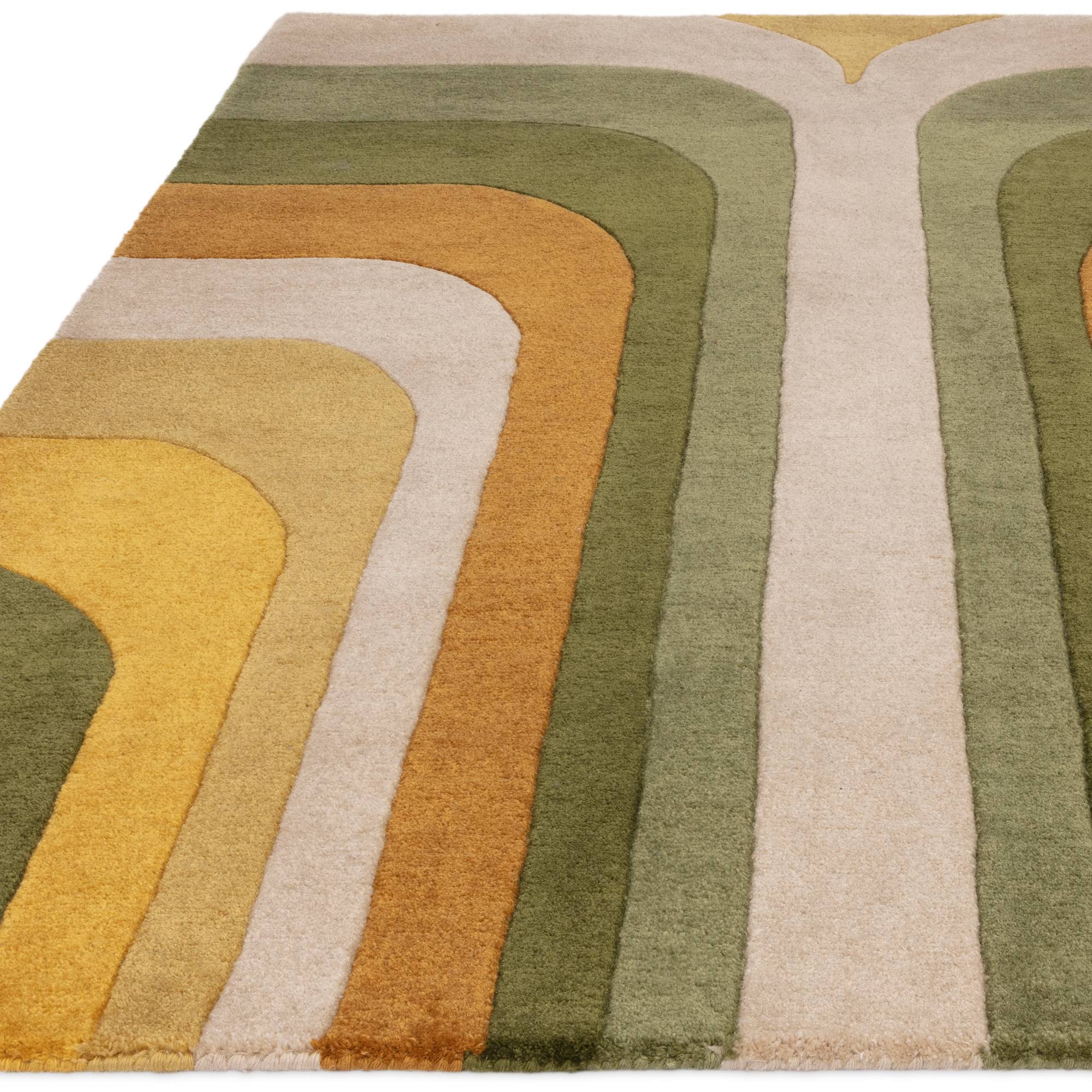 Vloerkleed Romy 02 Retro Green GRS