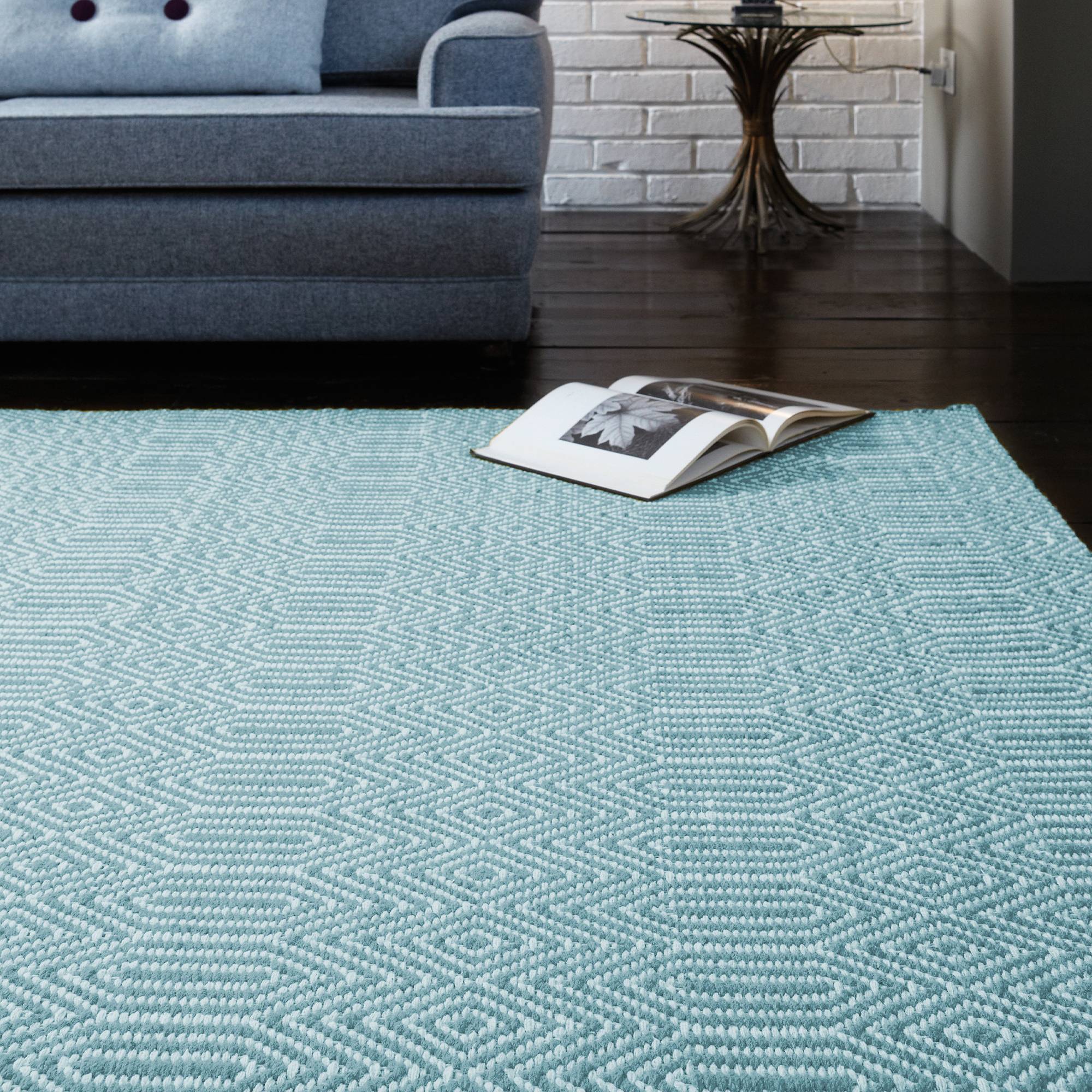 Vloerkleed Sloan Runner Duck Egg