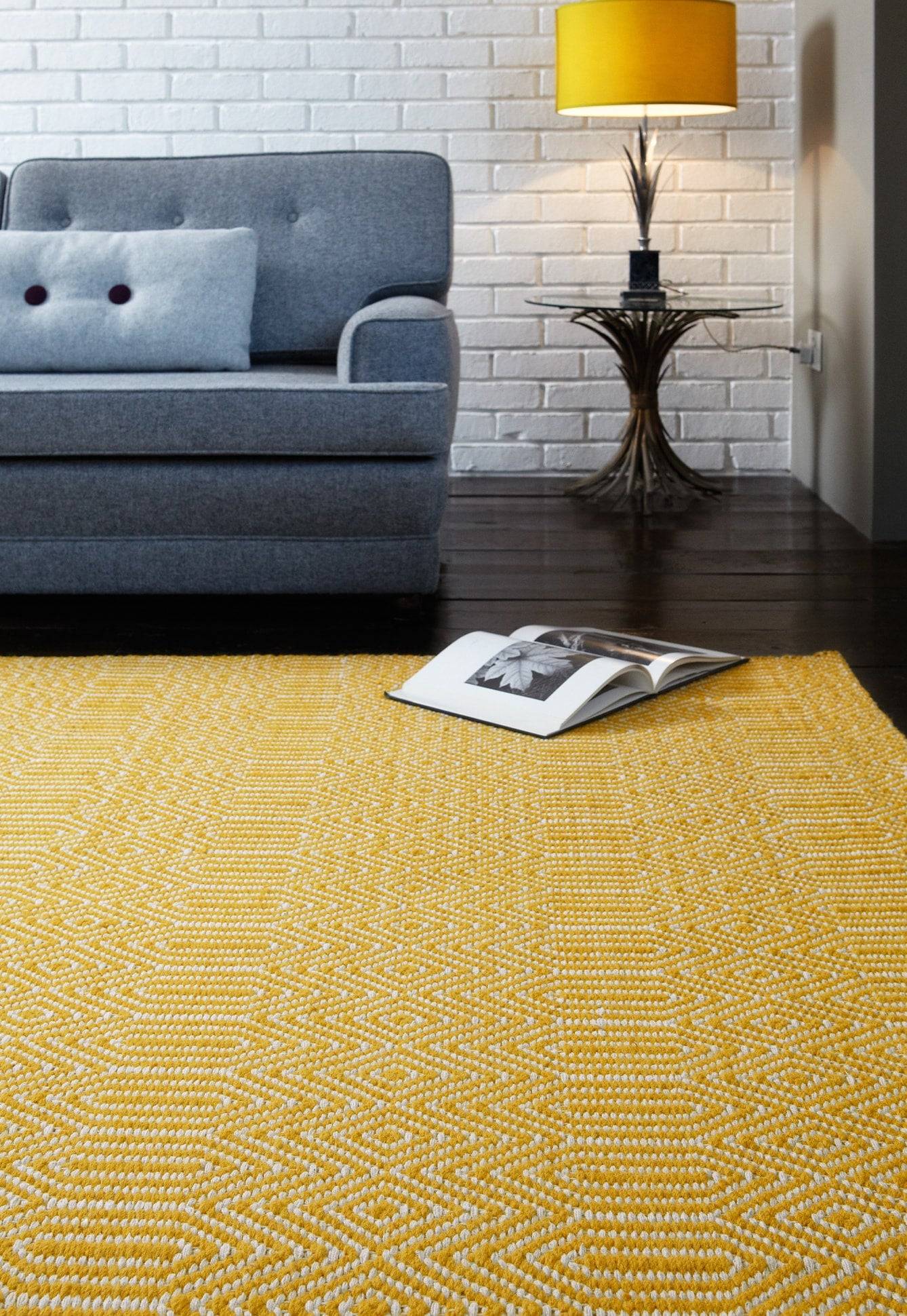 Vloerkleed Sloan Runner Mustard