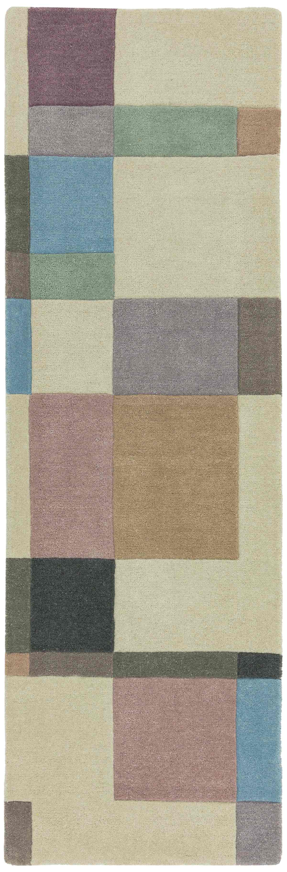 Laagpolig vloerkleed Easy Living Reef Blocks Pastel