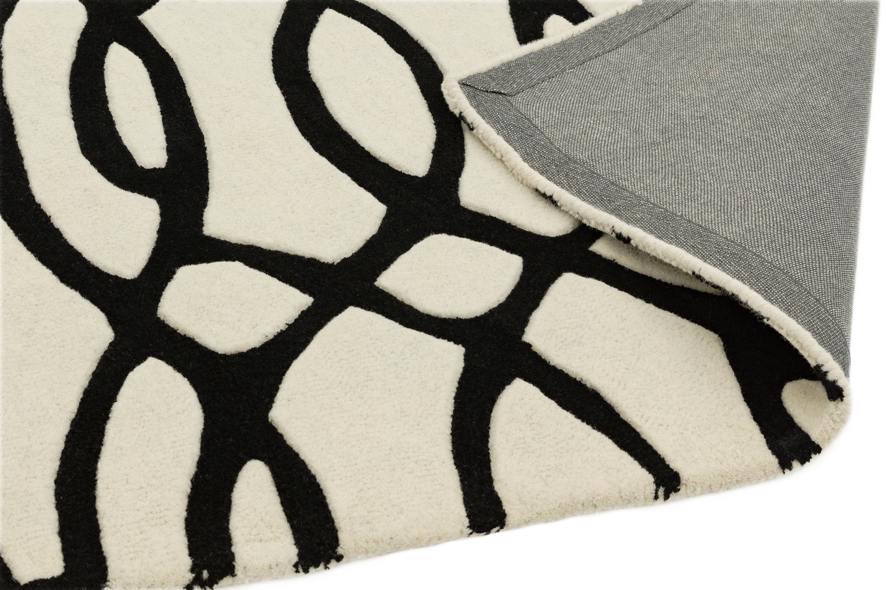 Laagpolig vloerkleed Easy Living Matrix Wire White